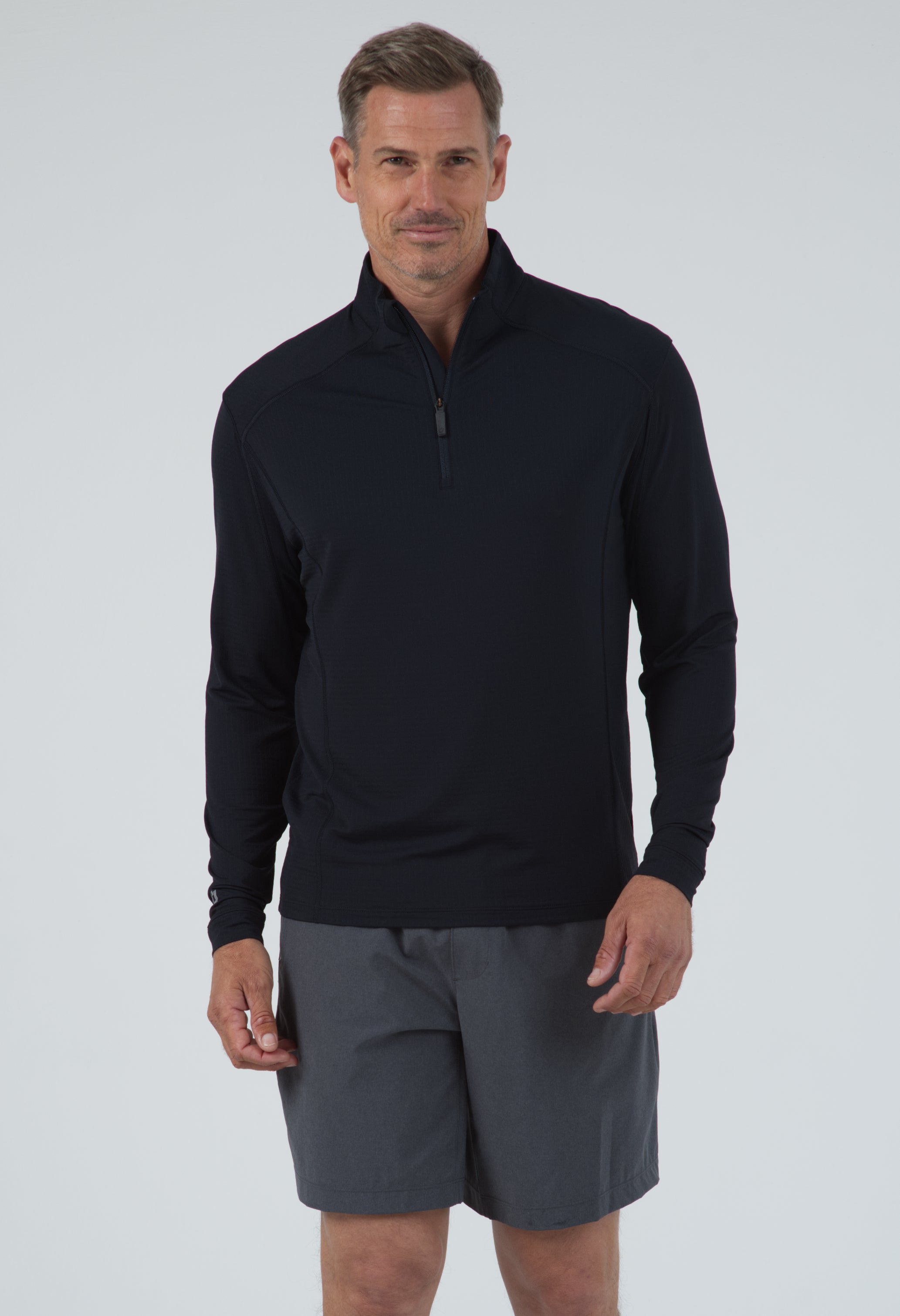 IBKÜL - Long Sleeve Mock Neck Pullover - 90199 (Modern Fit) - Color: Black