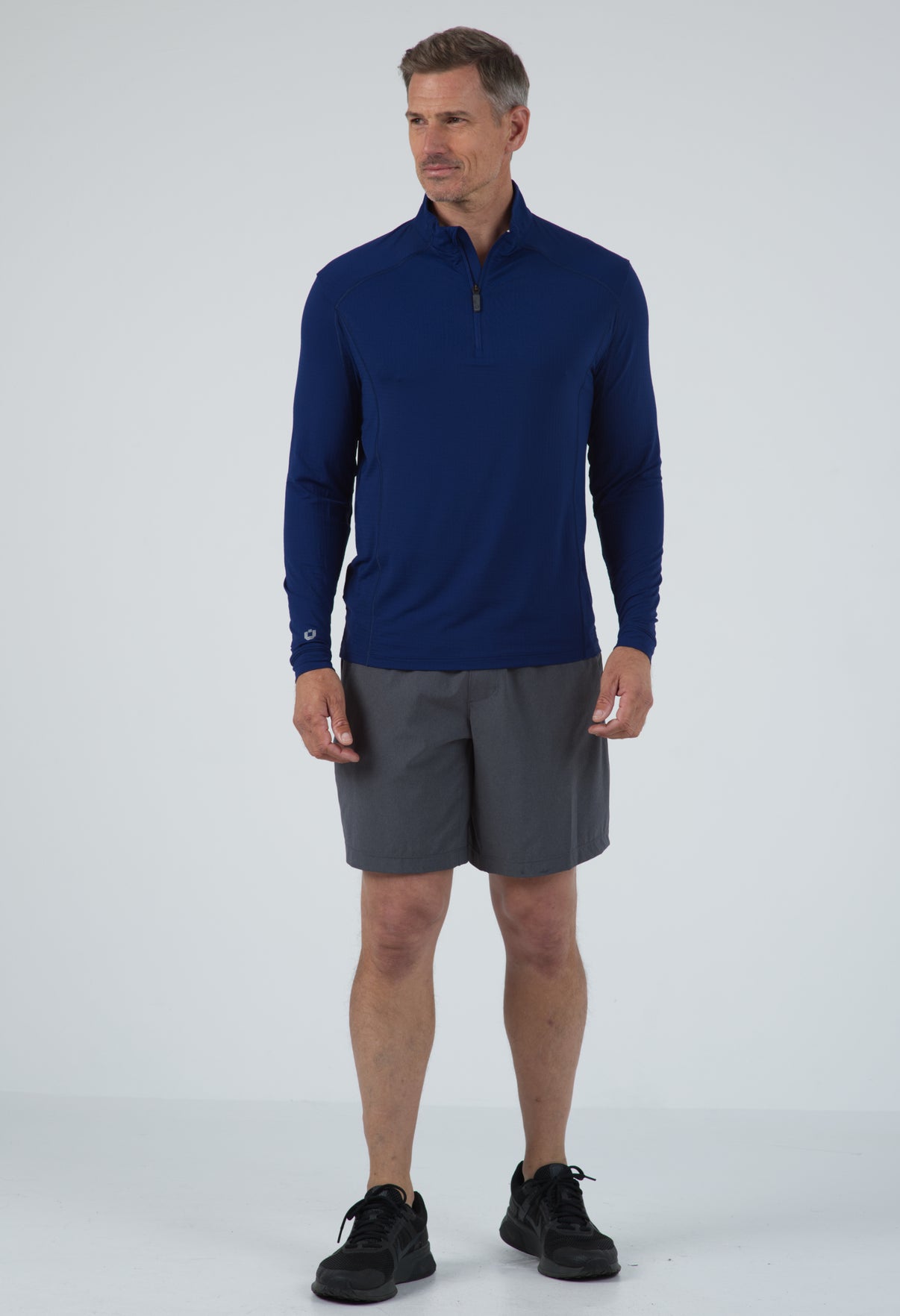 IBKÜL - Long Sleeve Mock Neck Pullover - 90199 (Modern Fit) - Color: Black