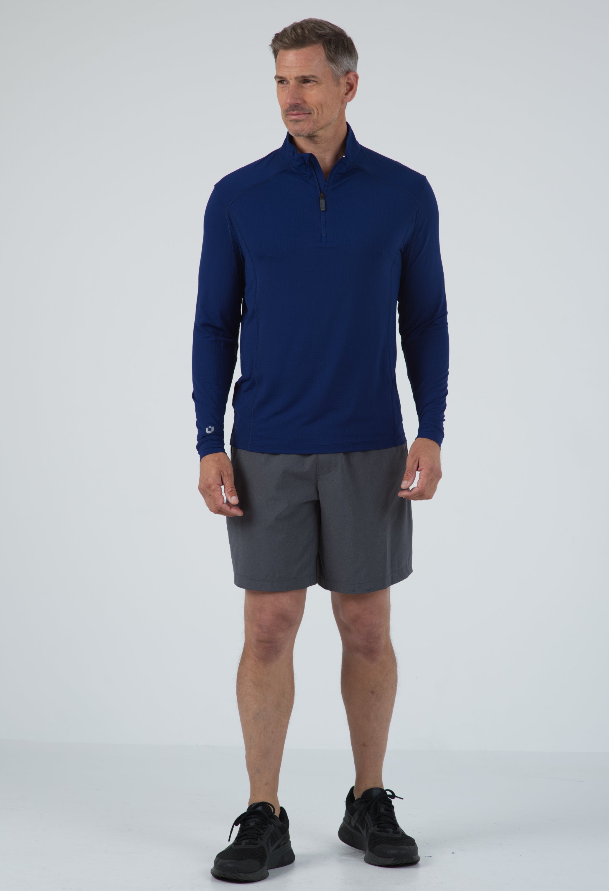 IBKÜL - Long Sleeve Mock Neck Pullover - 90199 (Modern Fit) - Color: Black
