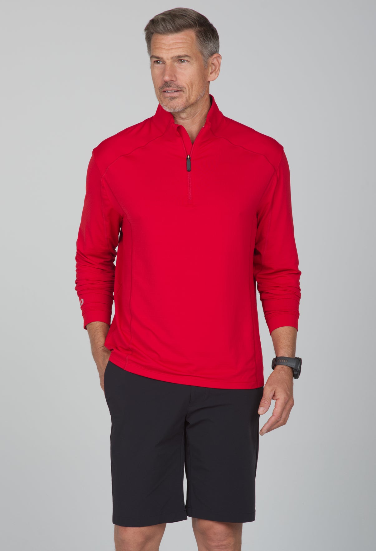 IBKÜL - Long Sleeve Mock Neck Pullover - 90199 (Modern Fit) - Color: Black