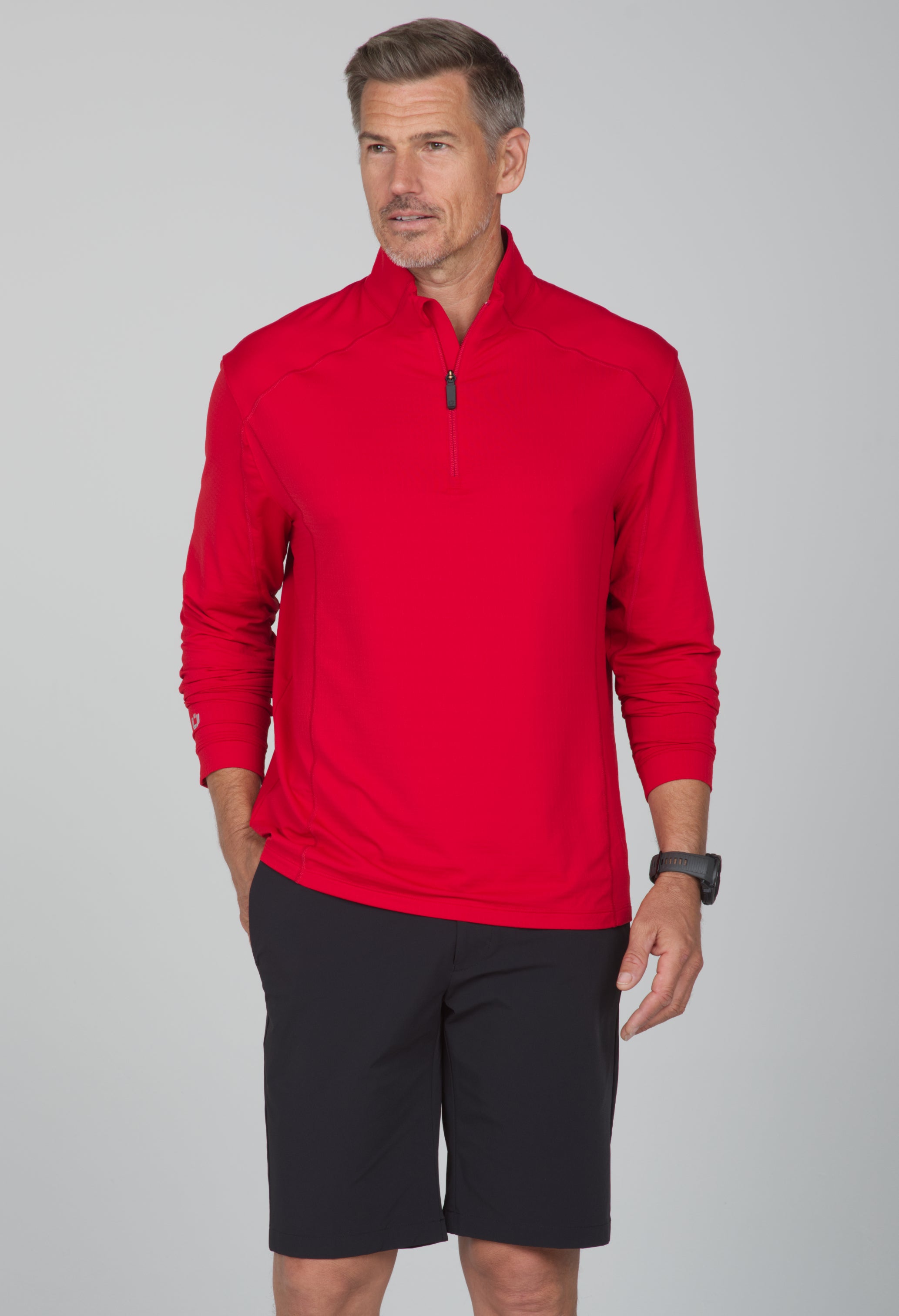 IBKÜL - Long Sleeve Mock Neck Pullover - 90199 (Modern Fit) - Color: Black