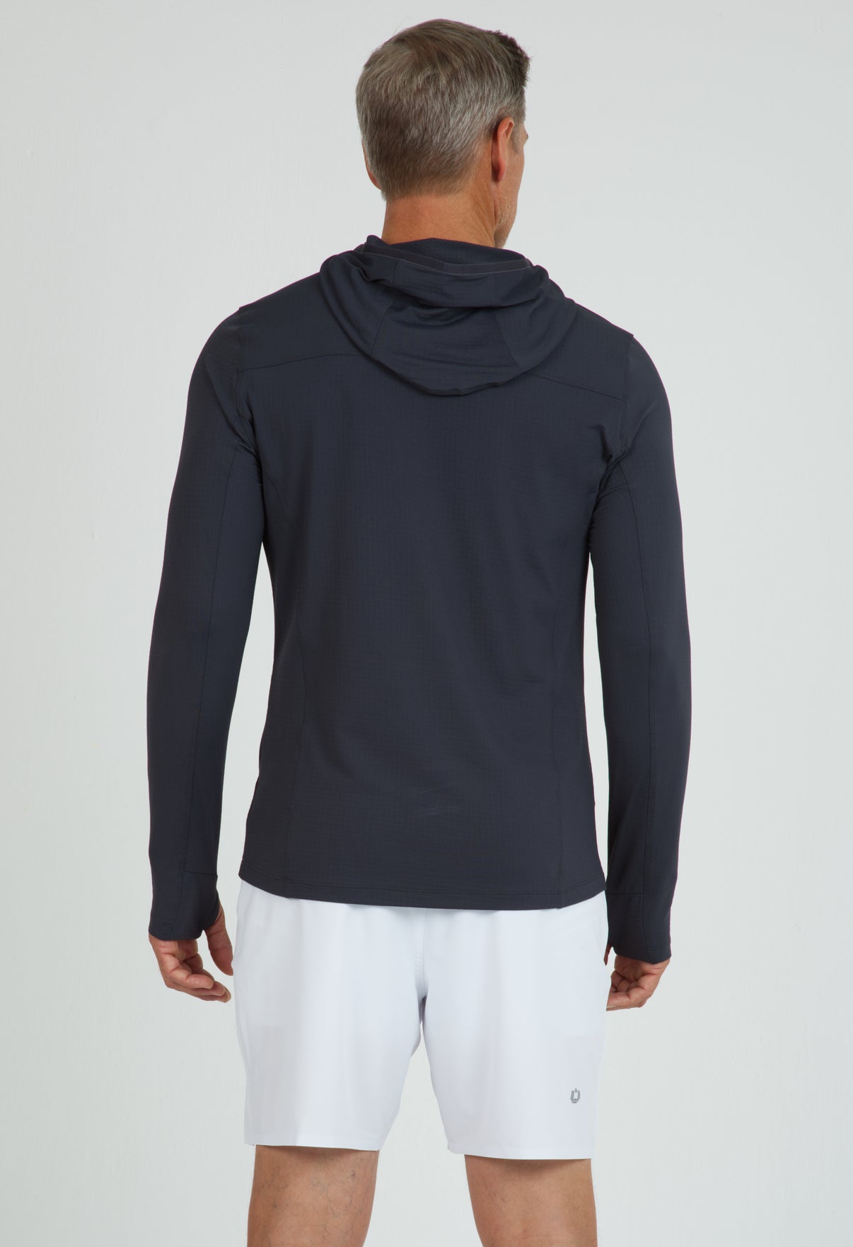 IBKÜL - Men's Solid Long Sleeve Hoody - 91199 - Color: Charcoal