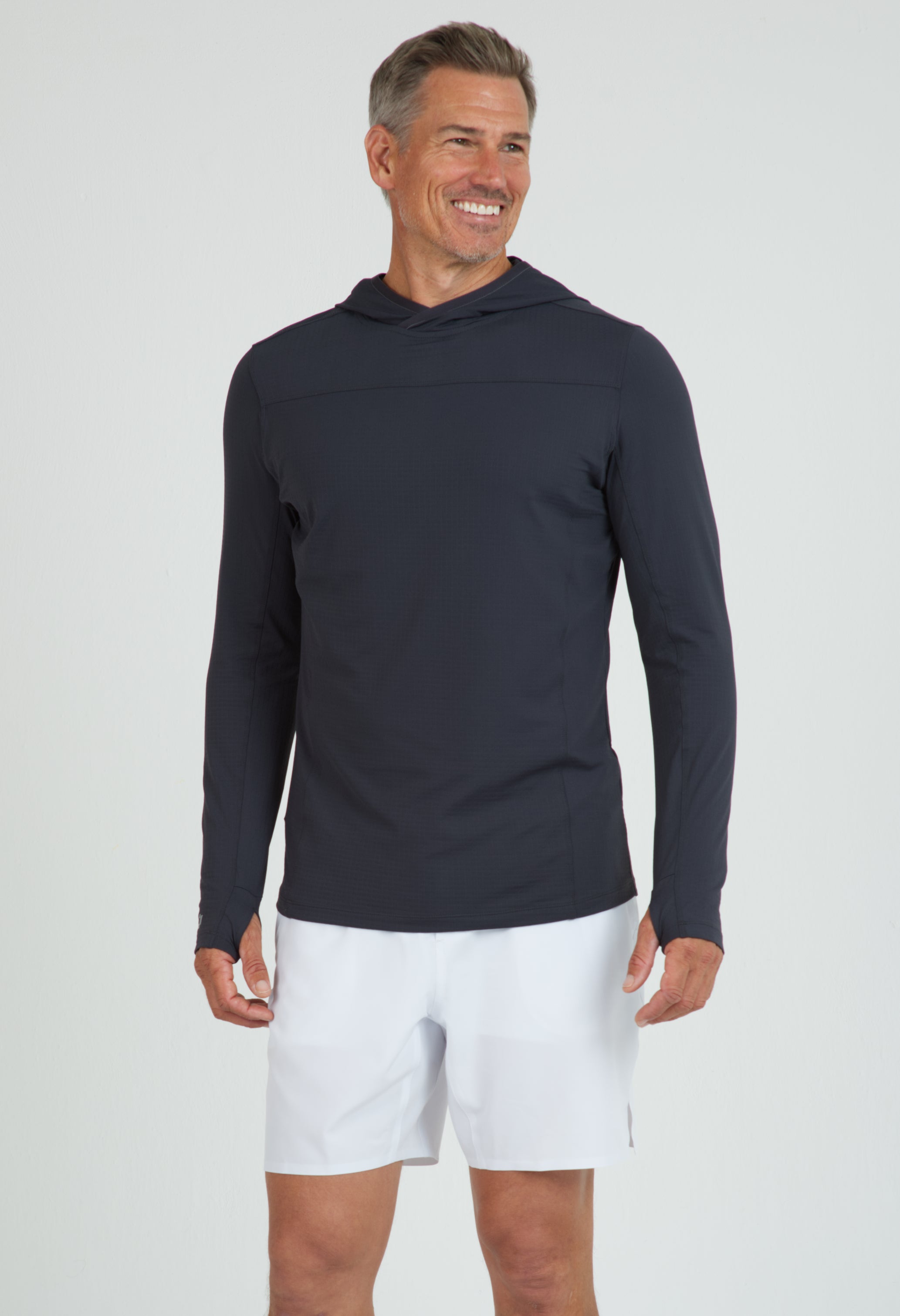Men's Solid Long Sleeve Hoody