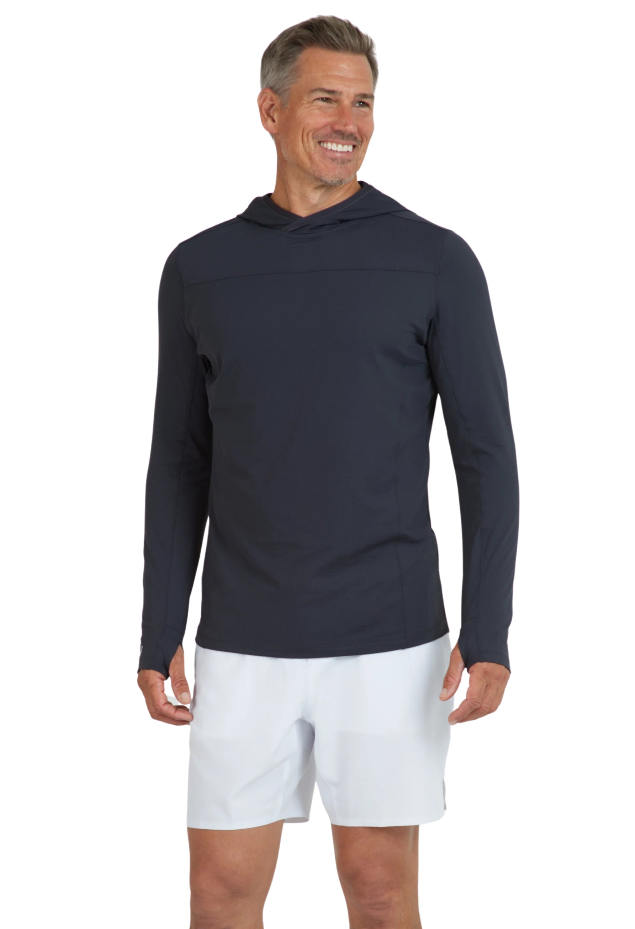 Men's Solid Long Sleeve Hoody