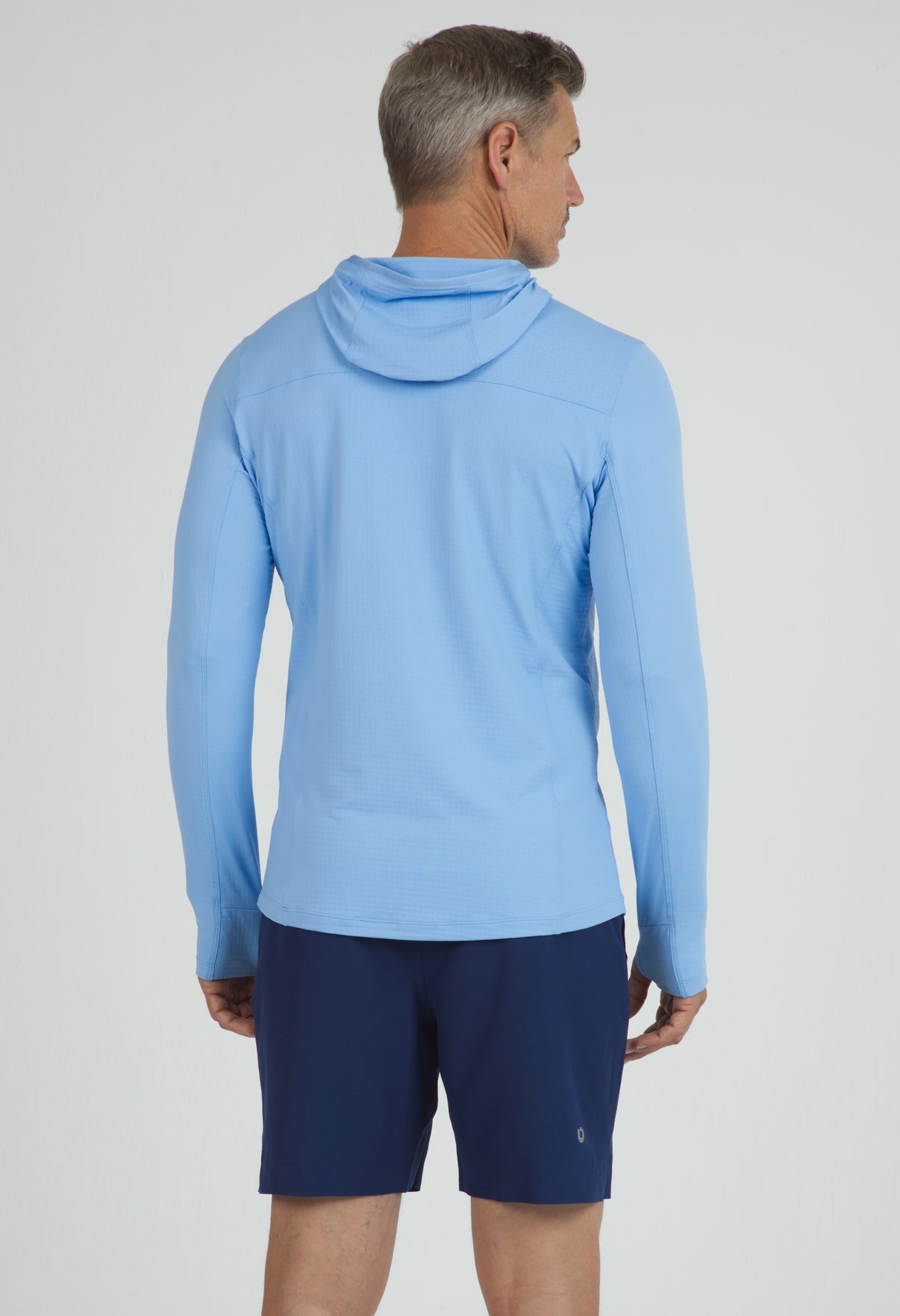 IBKÜL - Men's Solid Long Sleeve Hoody - 91199 - Color: Peri