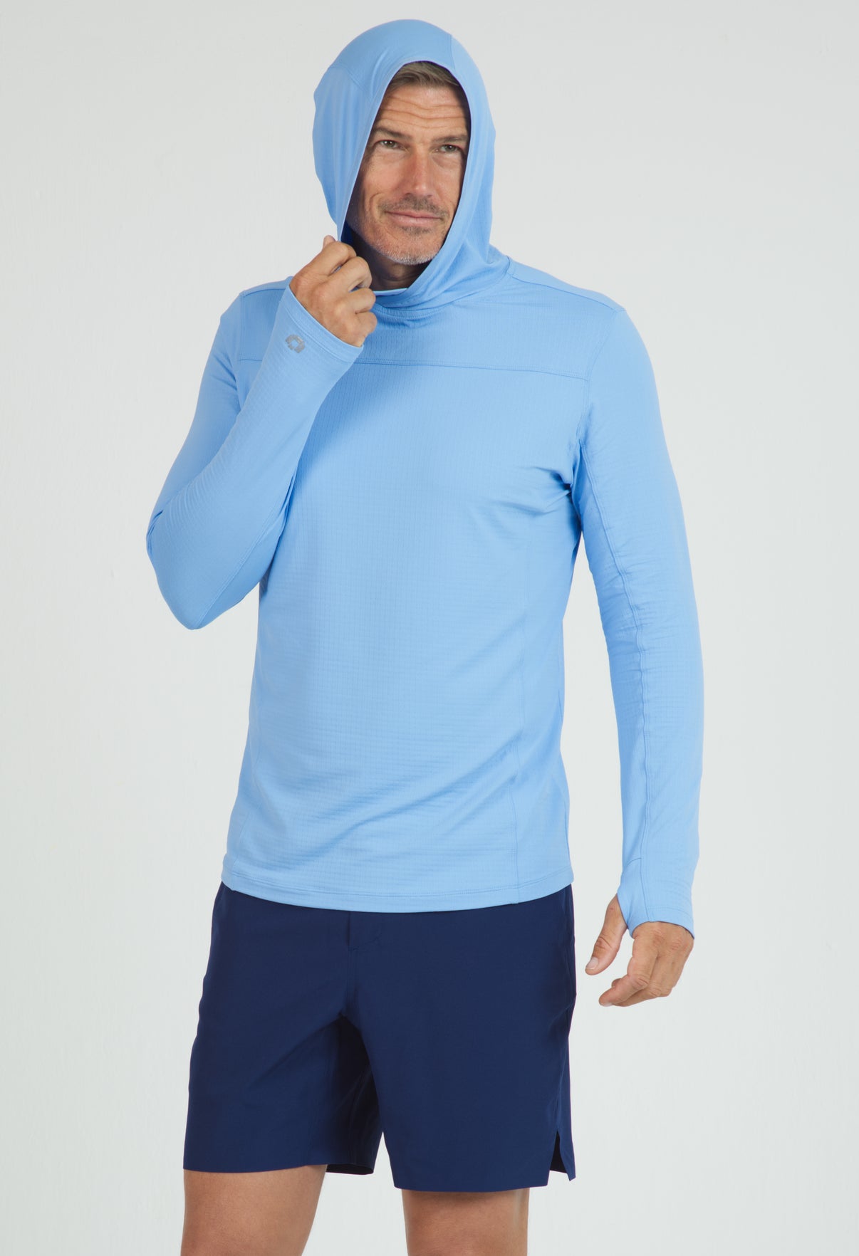 IBKÜL - Men's Solid Long Sleeve Hoody - 91199 - Color: Peri