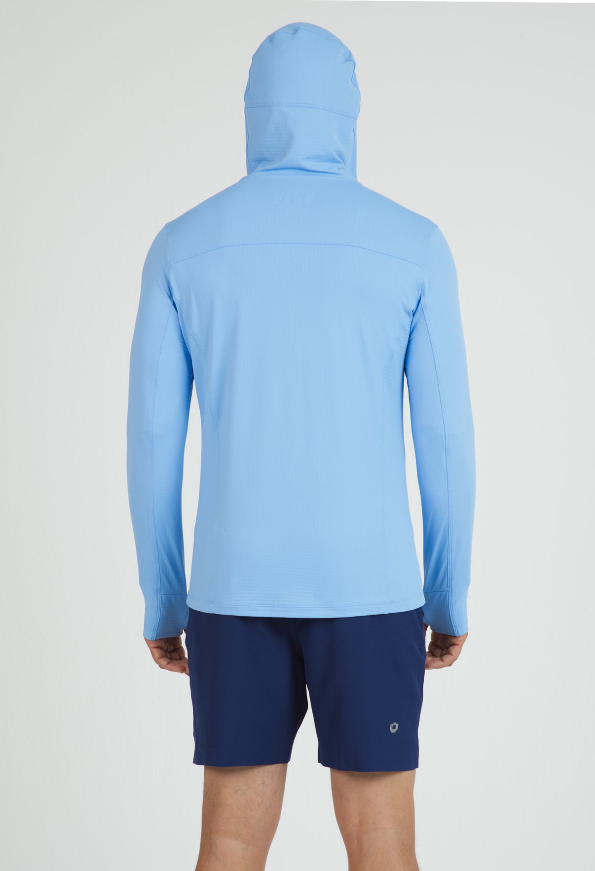 IBKÜL - Men's Solid Long Sleeve Hoody - 91199 - Color: Peri