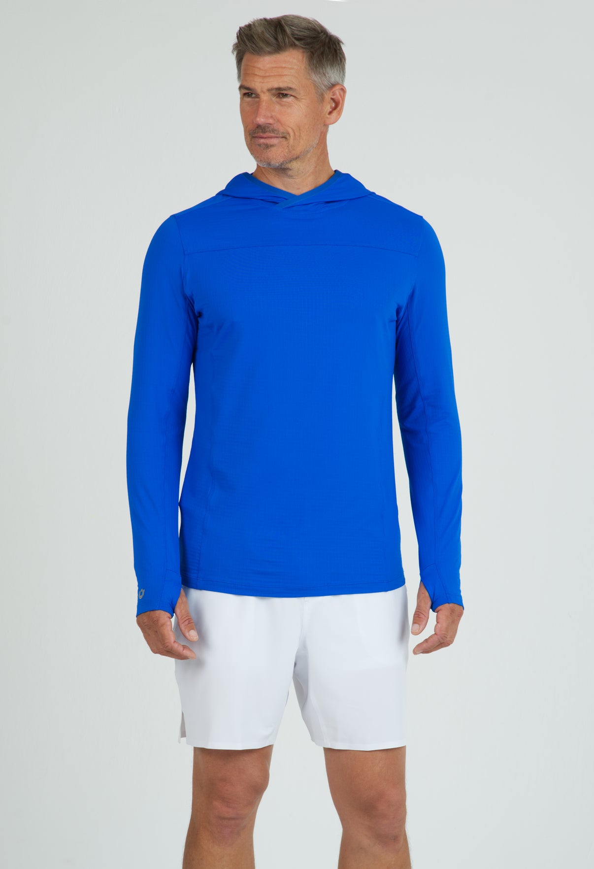 IBKÜL - Men's Solid Long Sleeve Hoody - 91199 - Color: Royal