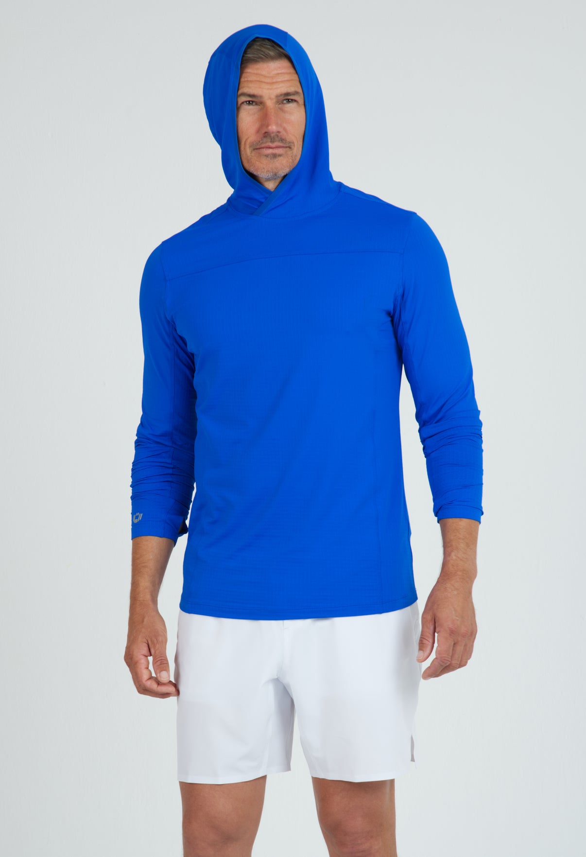 IBKÜL - Men's Solid Long Sleeve Hoody - 91199 - Color: Royal