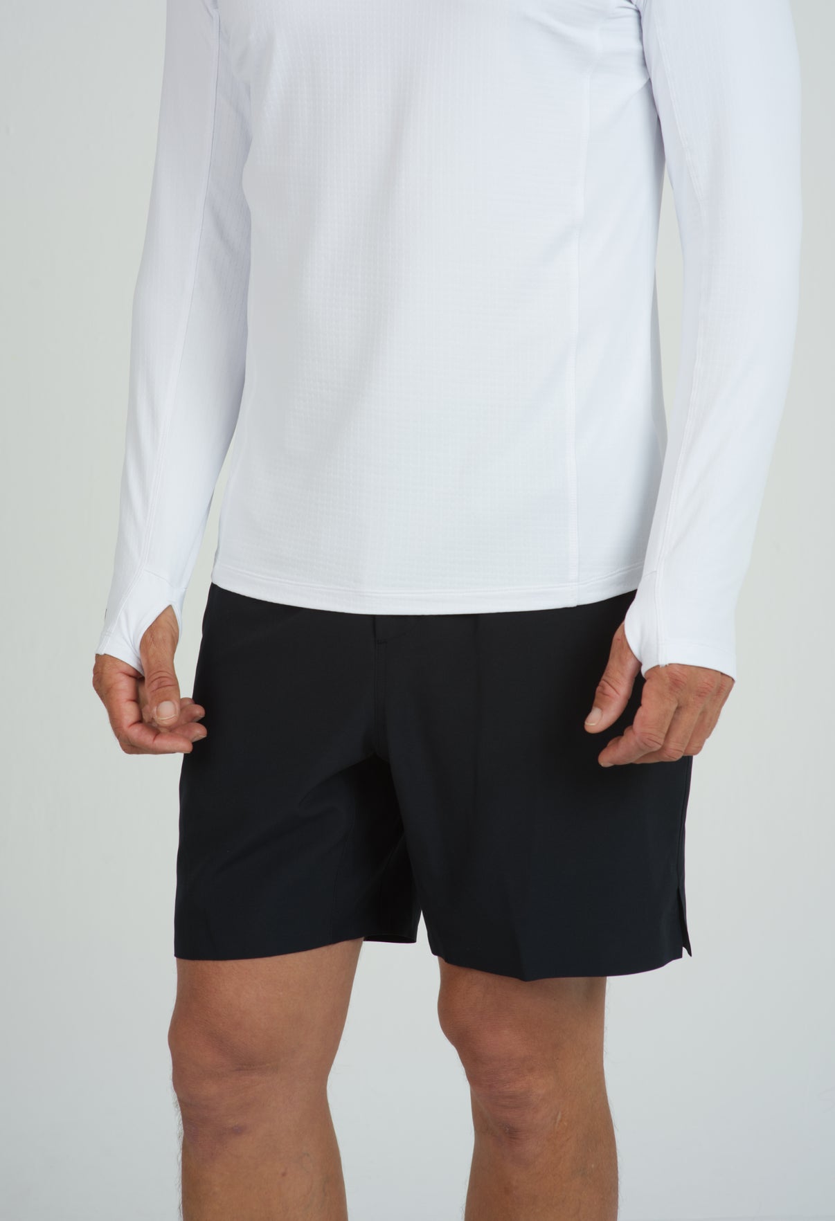 IBKÜL - Men's Solid Long Sleeve Hoody - 91199 - Color: White