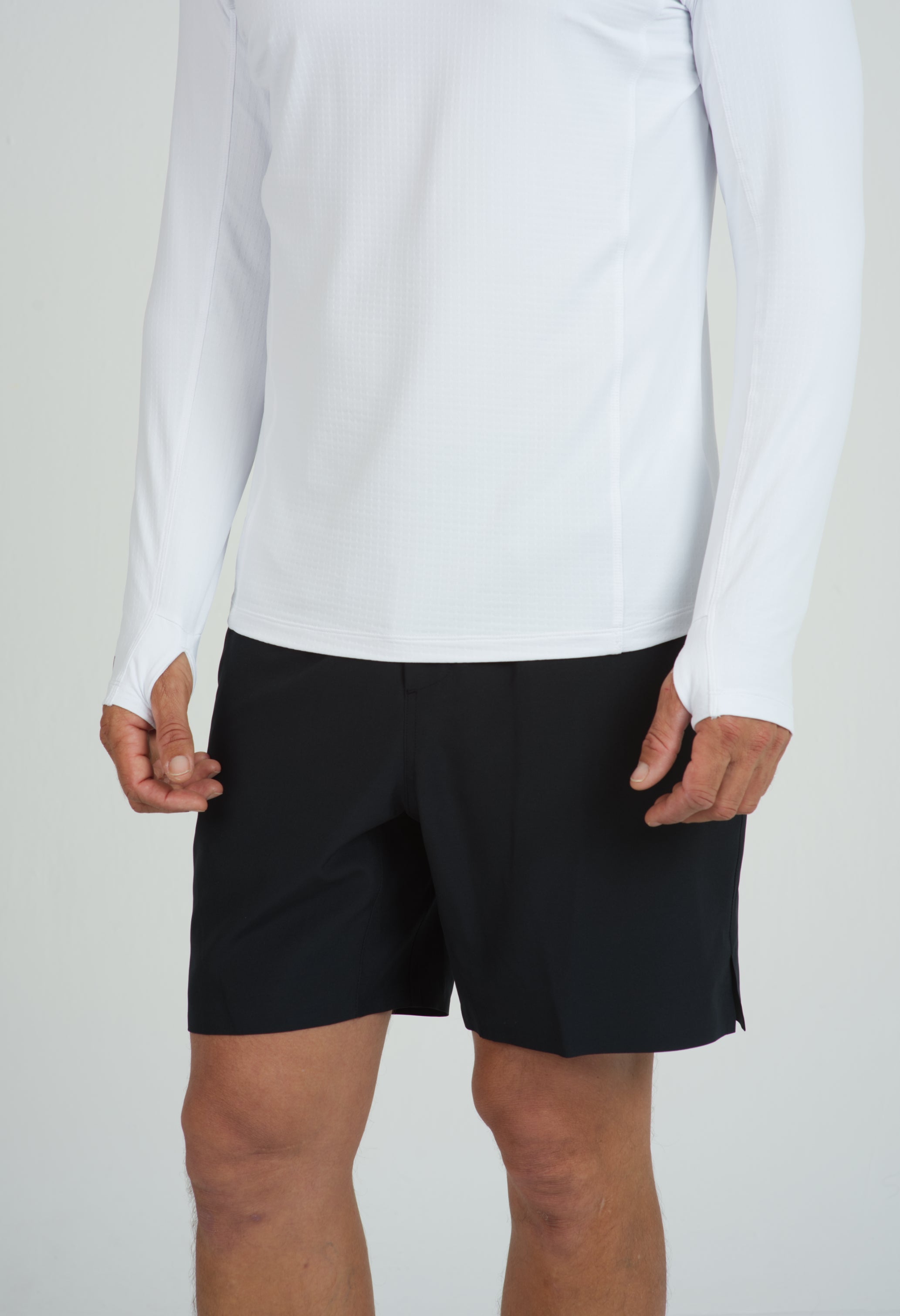 IBKÜL - Men's Solid Long Sleeve Hoody - 91199 - Color: White