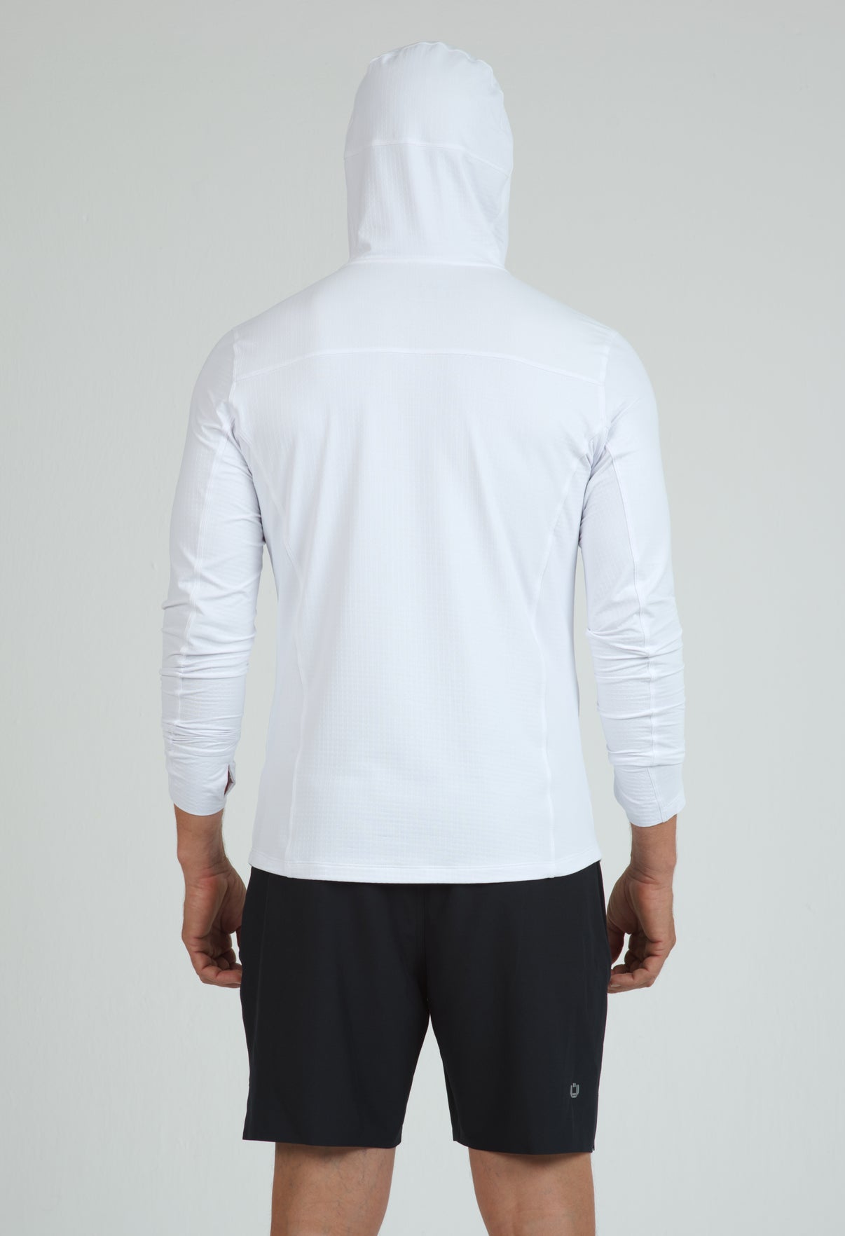 IBKÜL - Men's Solid Long Sleeve Hoody - 91199 - Color: White