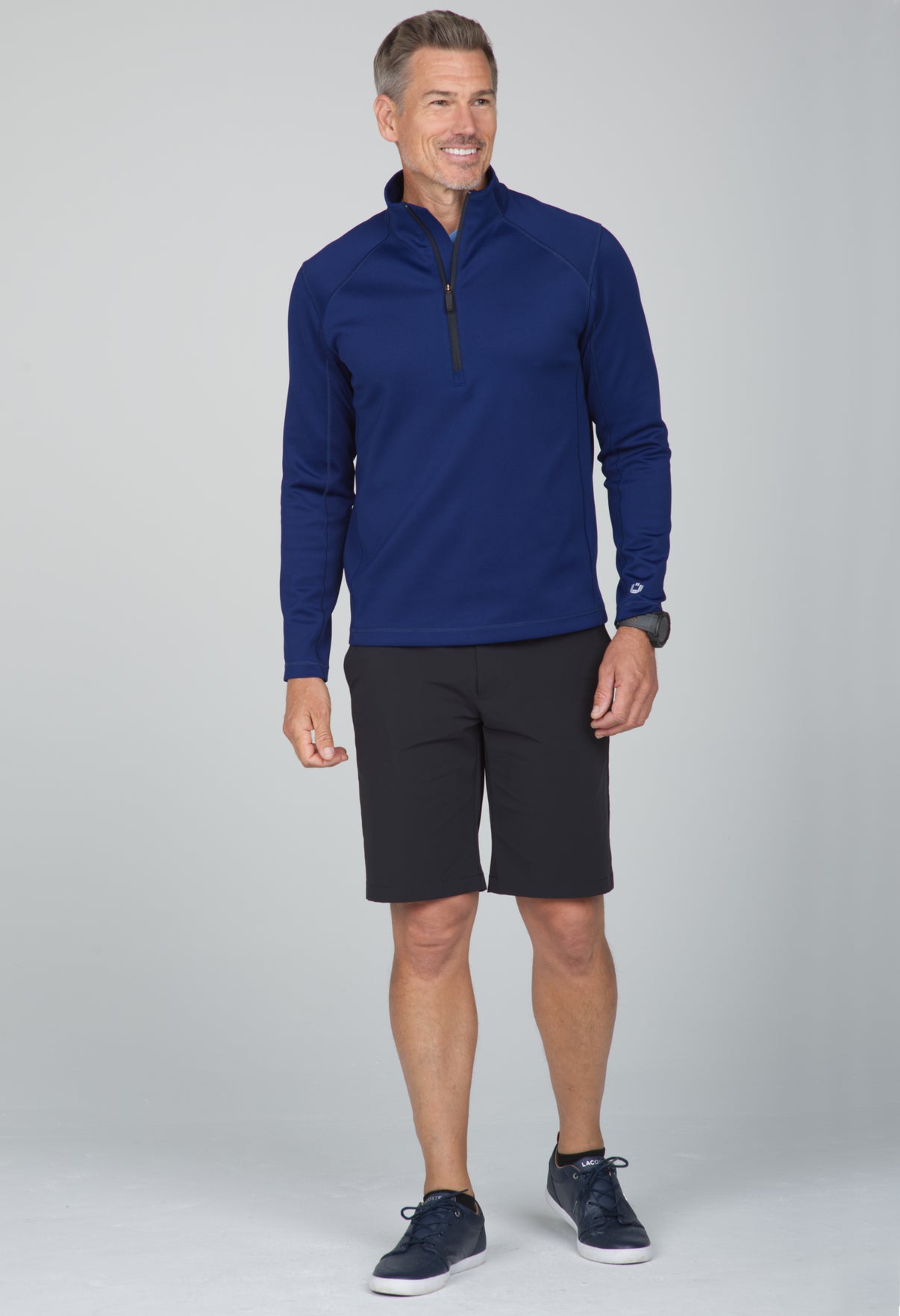 IBKÜL - Men's Insulated Zip Mock Pullover - 92000 - Color: Navy