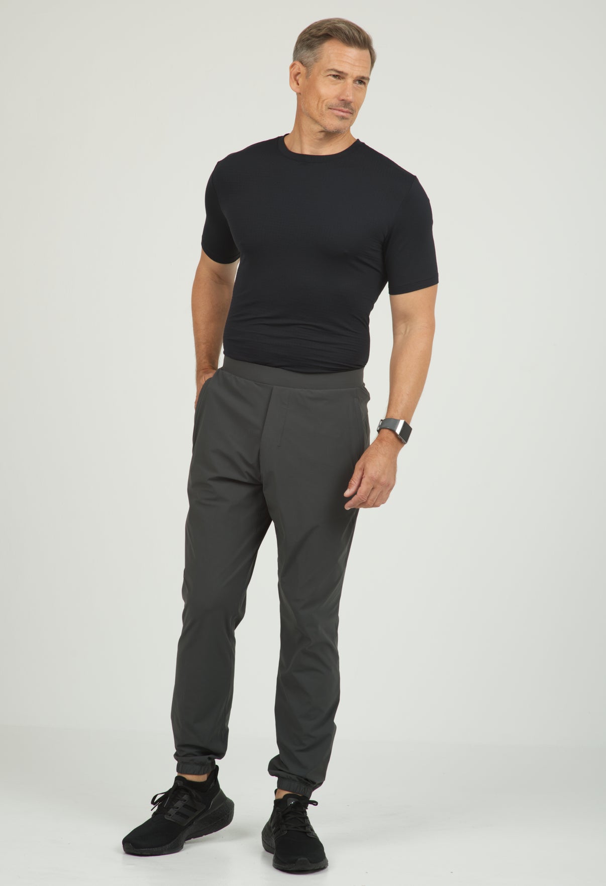 IBKÜL - Solid Men's Joggers - 99000 - Color: Black