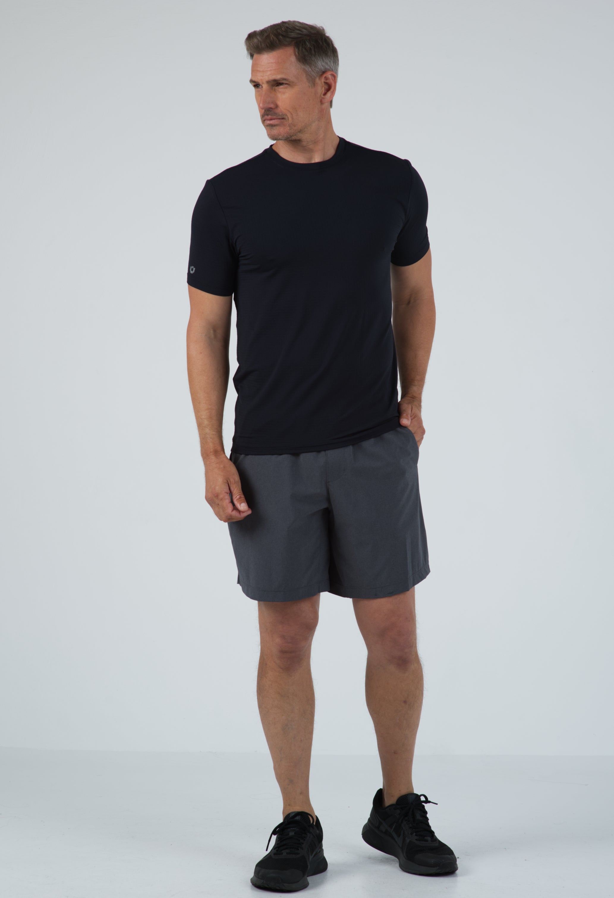 IBKÜL - Short Sleeve Crewneck T-Shirt - 92199 (Modern Fit) - Color: Black