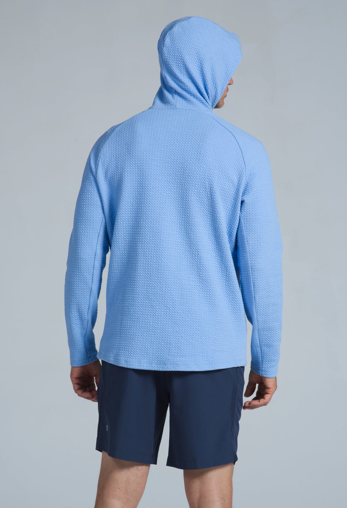 IBKÜL - Solid Popcorn Stitch Hoody - 94000 - Color: Black