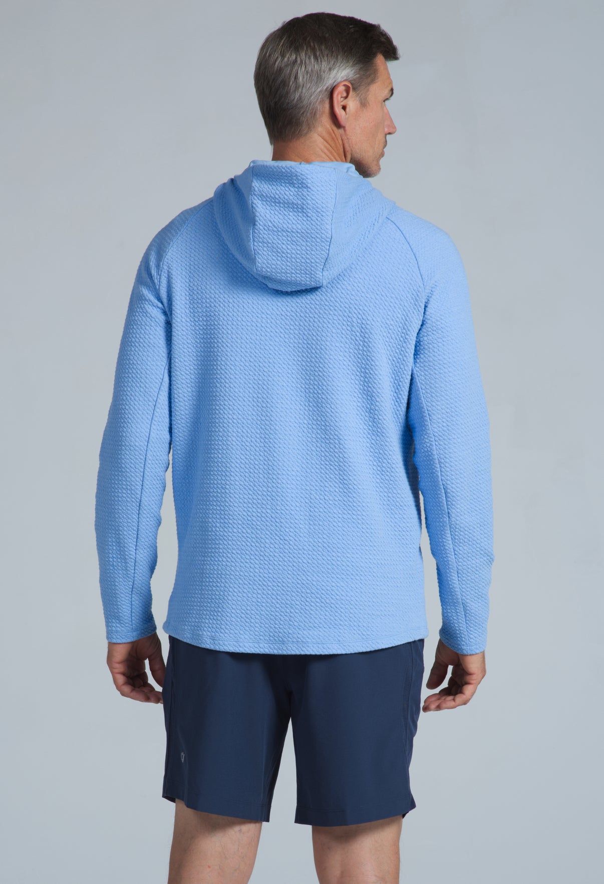 IBKÜL - Solid Popcorn Stitch Hoody - 94000 - Color: Black