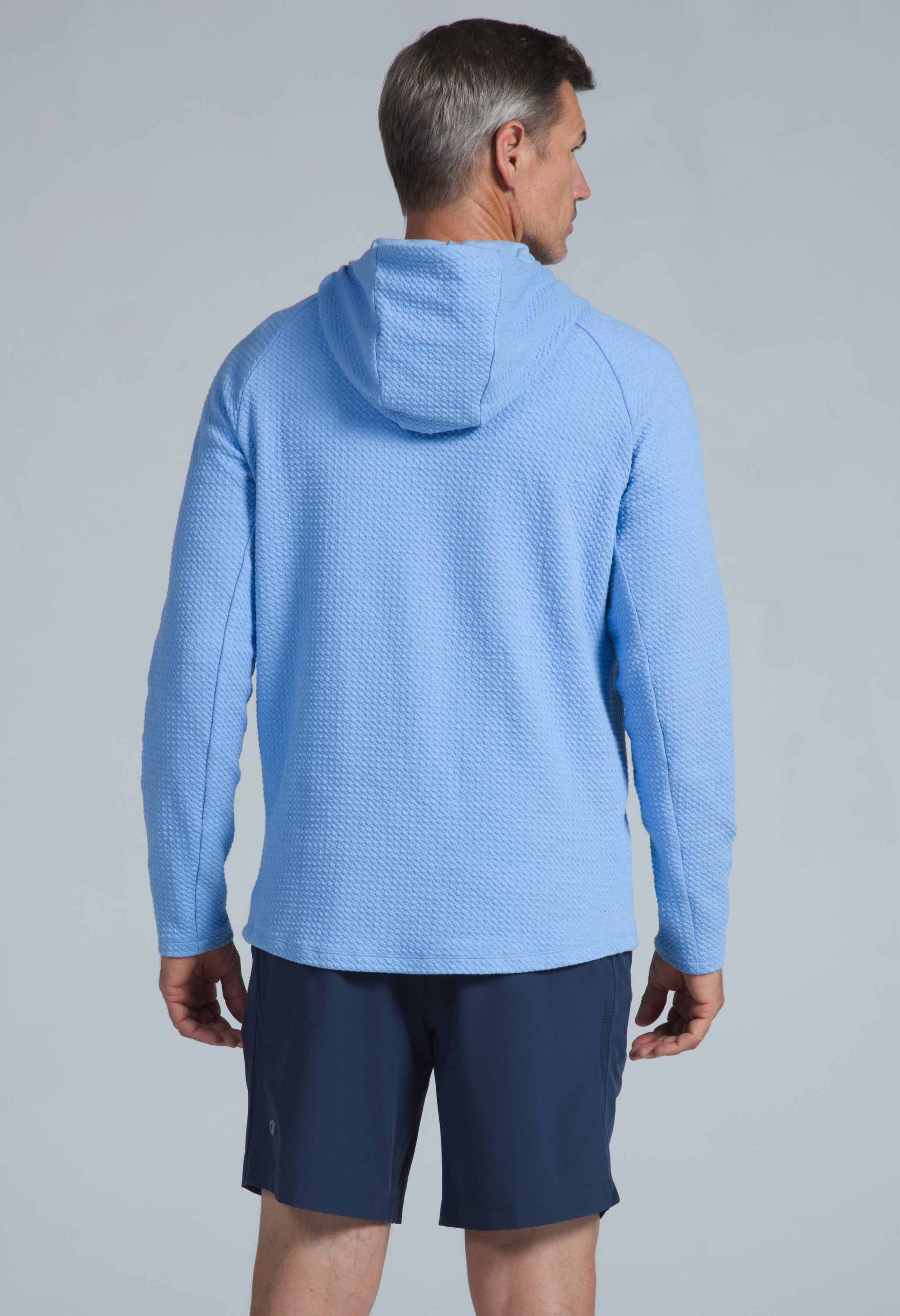 IBKÜL - Solid Popcorn Stitch Hoody - 94000 - Color: Black