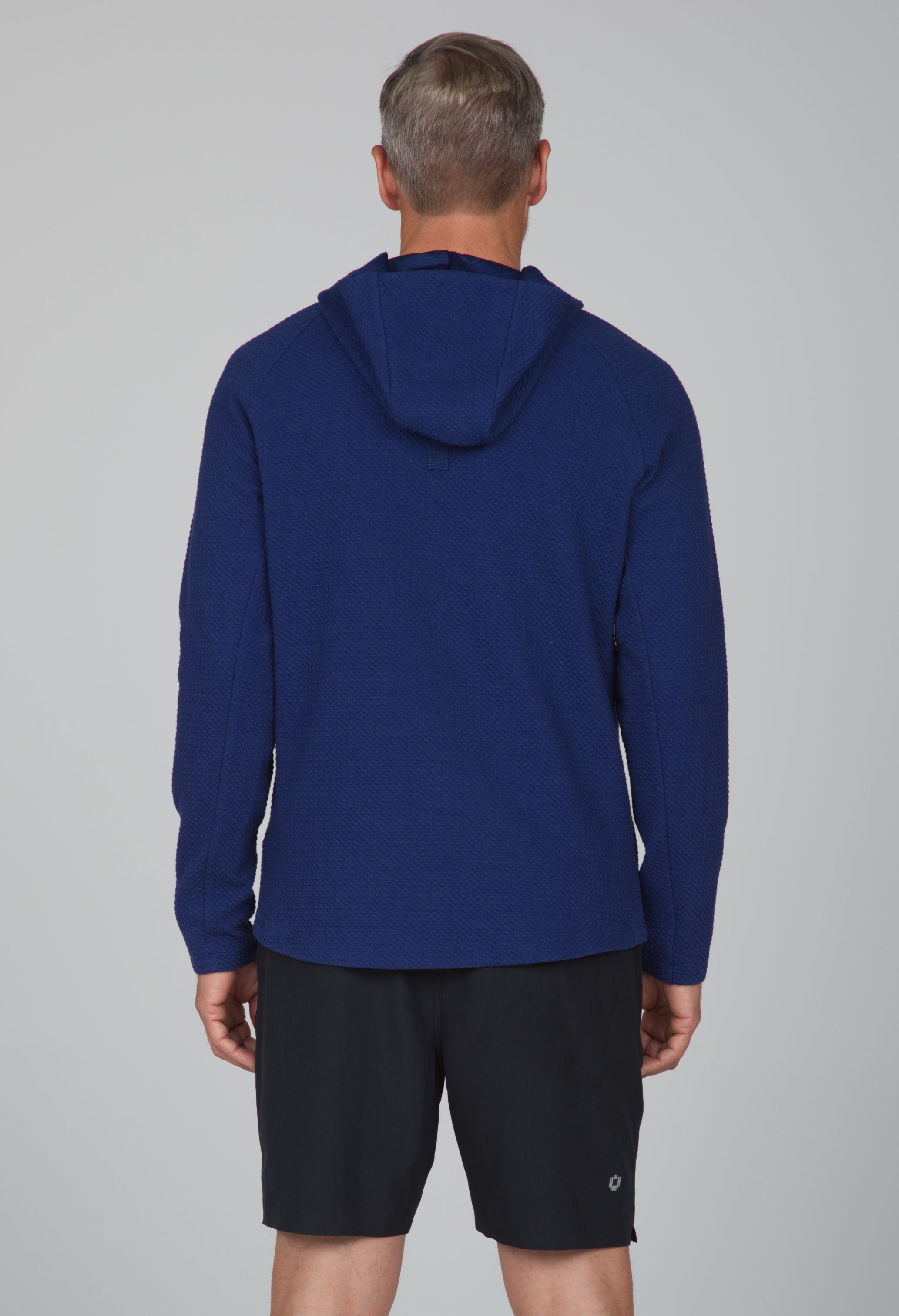 IBKÜL - Solid Popcorn Stitch Hoody - 94000 - Color: Black