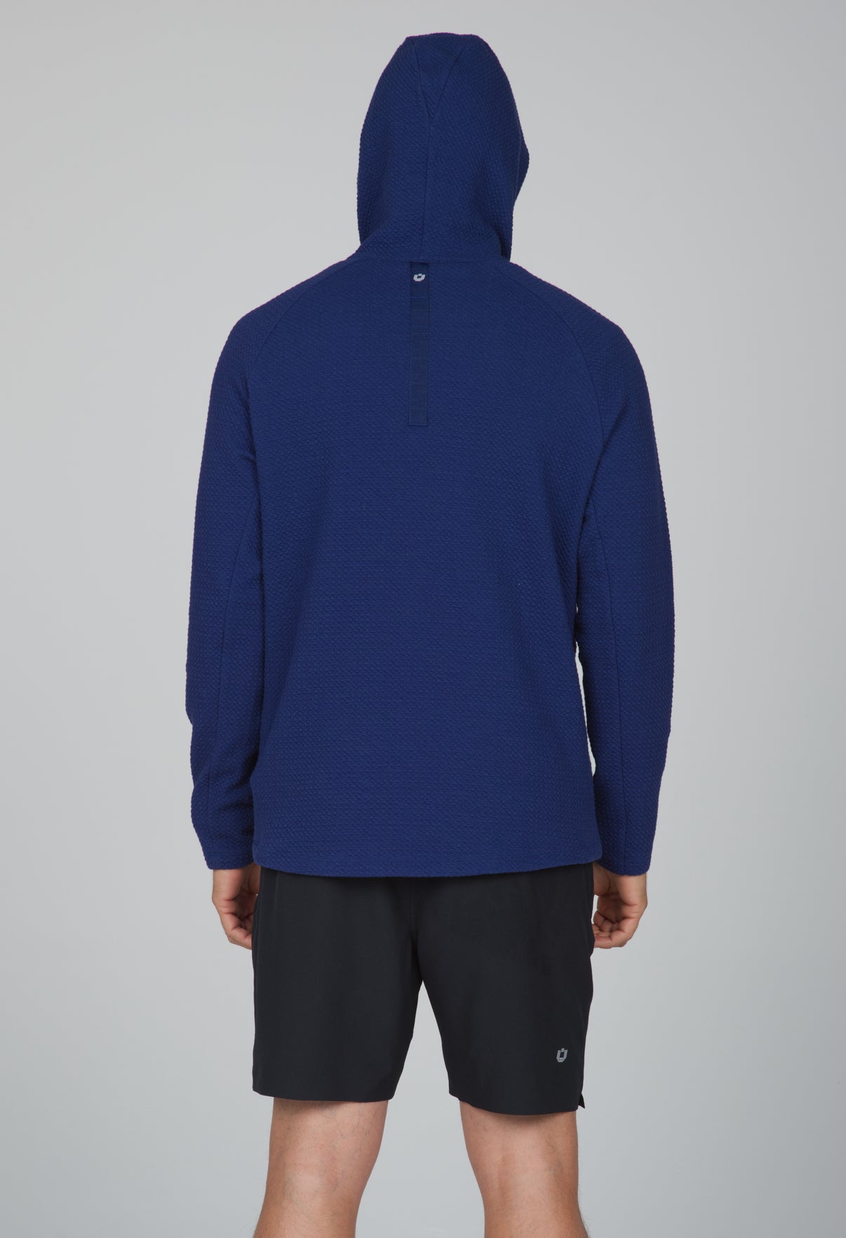 IBKÜL - Solid Popcorn Stitch Hoody - 94000 - Color: Black