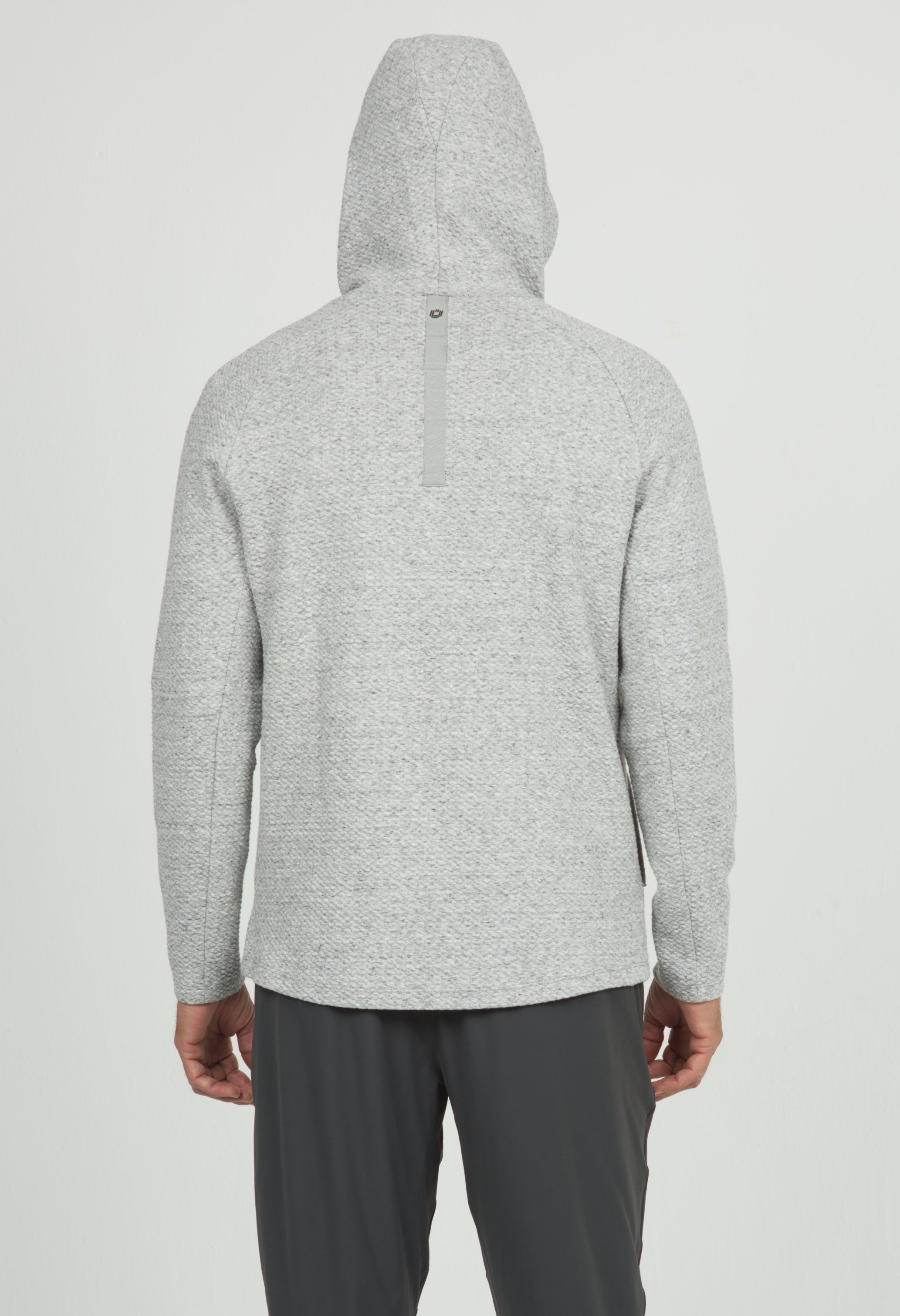 IBKÜL - Solid Popcorn Stitch Hoody - 94000 - Color: Black