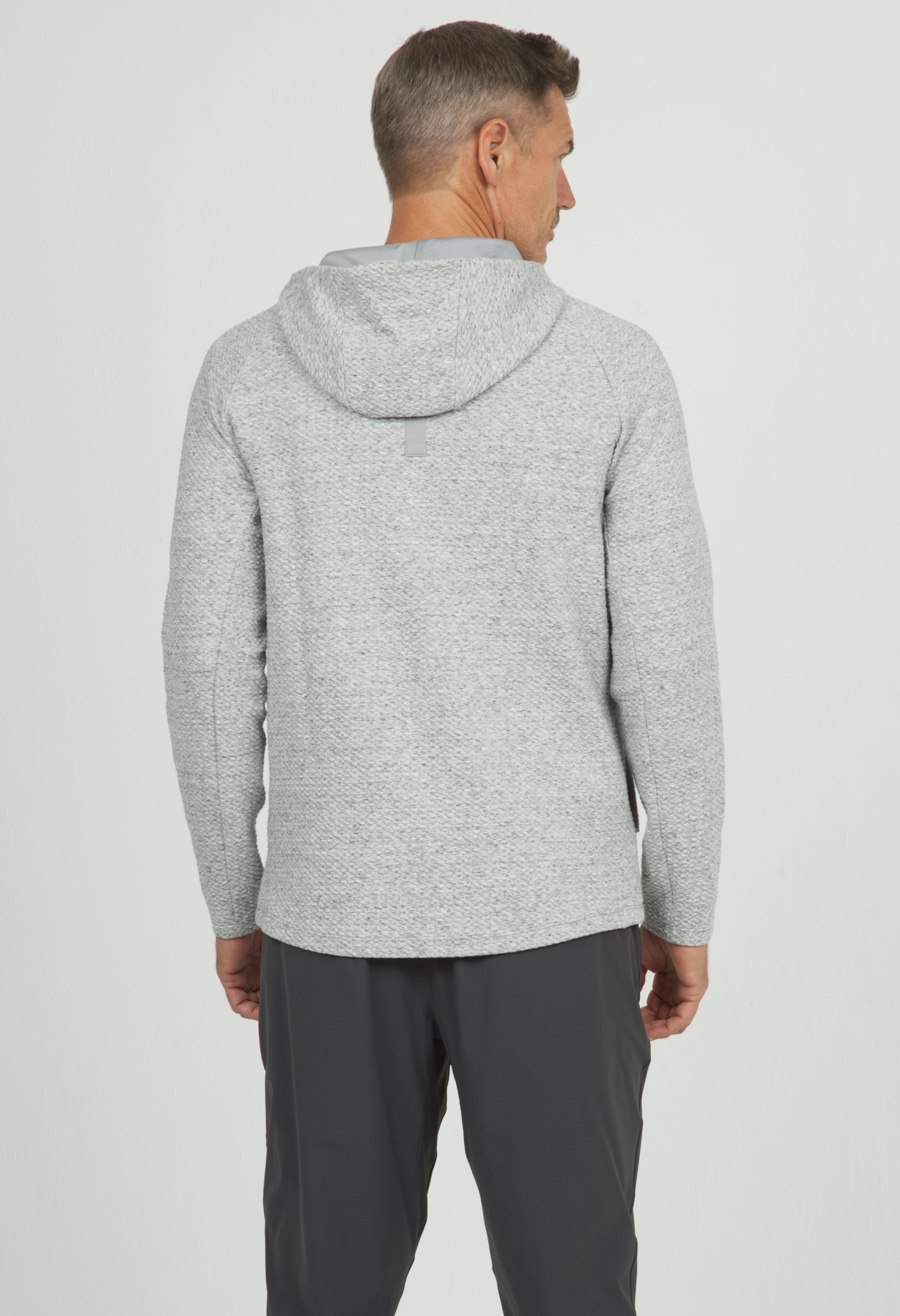 IBKÜL - Solid Popcorn Stitch Hoody - 94000 - Color: Black