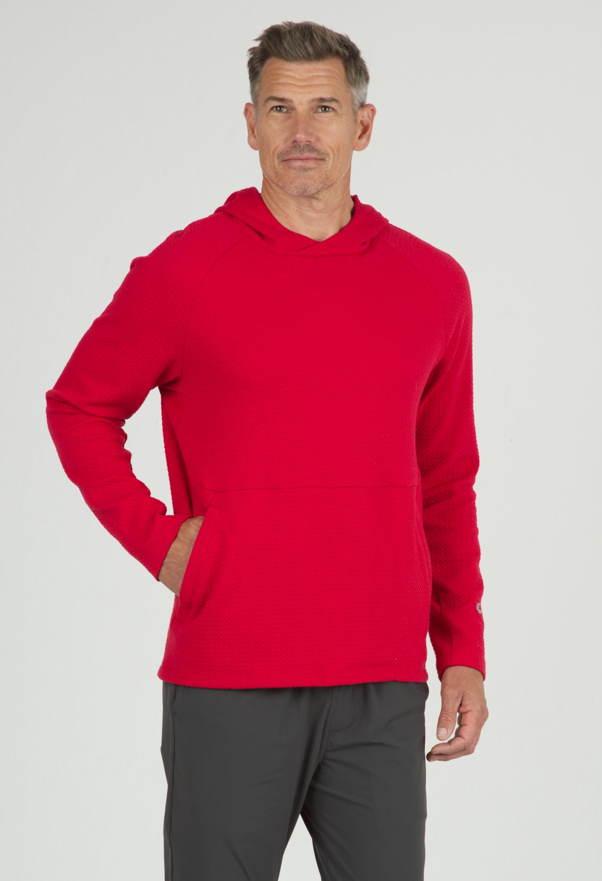 IBKÜL - Solid Popcorn Stitch Hoody - 94000 - Color: Black