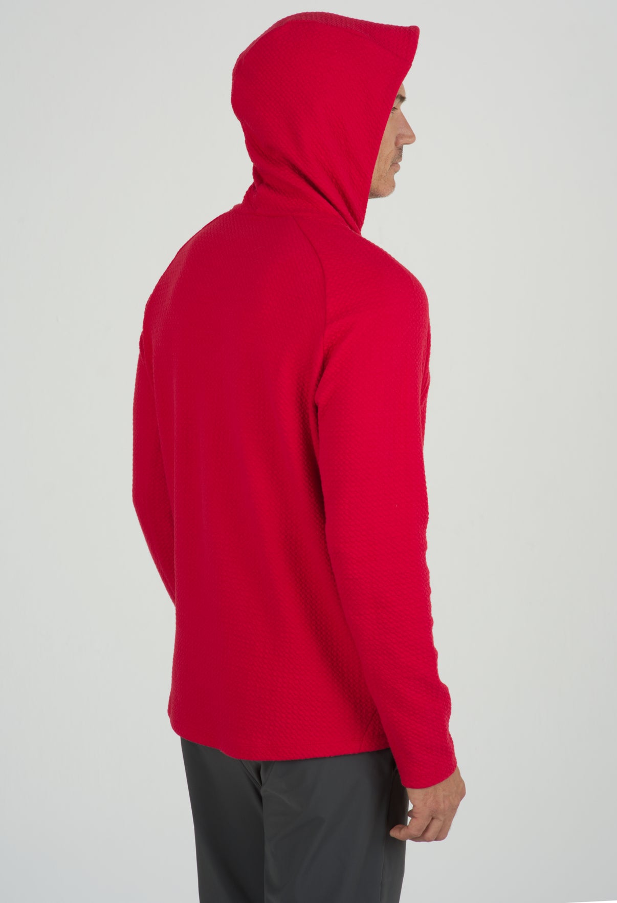 IBKÜL - Solid Popcorn Stitch Hoody - 94000 - Color: Black