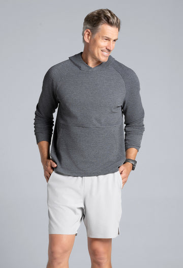 Solid Men's Popcorn Stitch Hoody 2.0