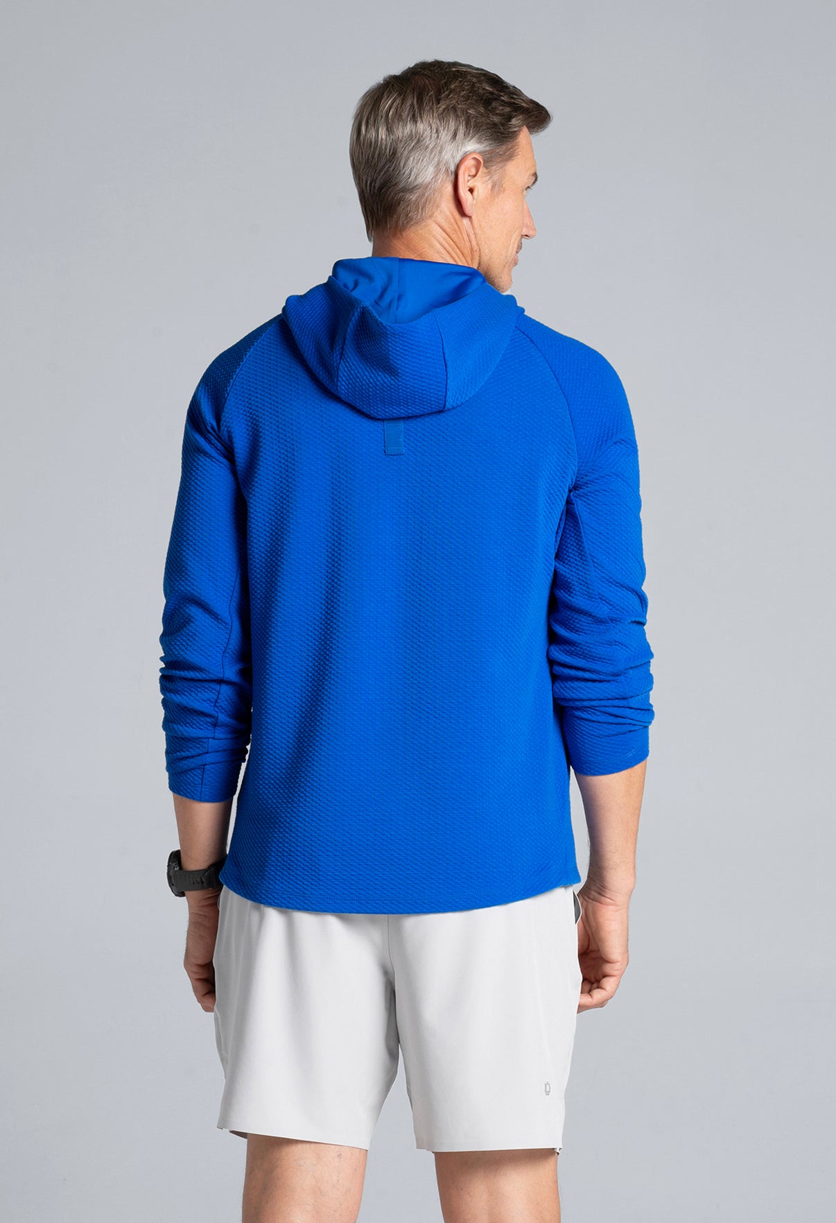 IBKÜL - Solid Popcorn Stitch Hoody - 94001 - Color: Royal