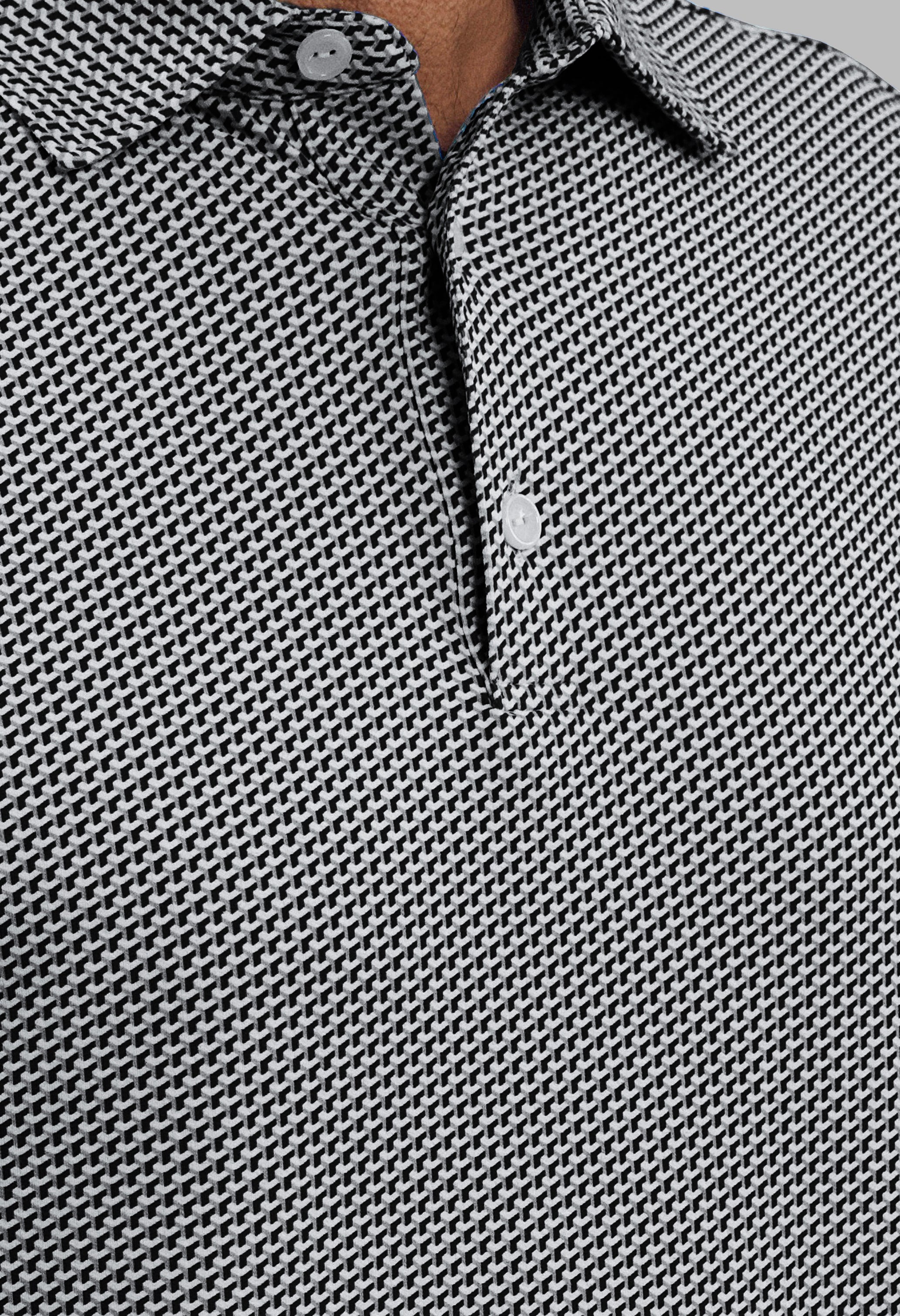 Cube Art Long Sleeve Polo