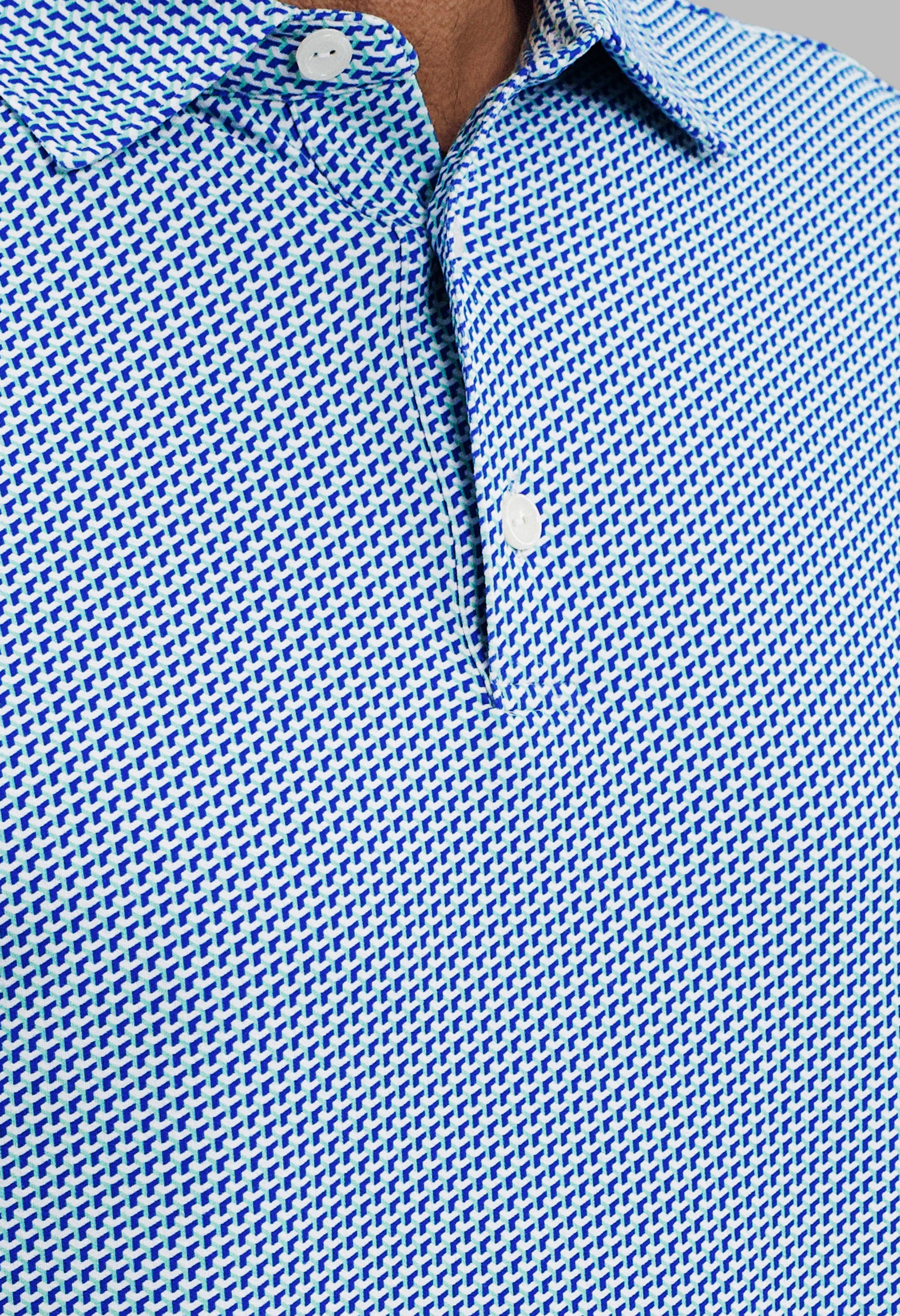 Cube Art Long Sleeve Polo