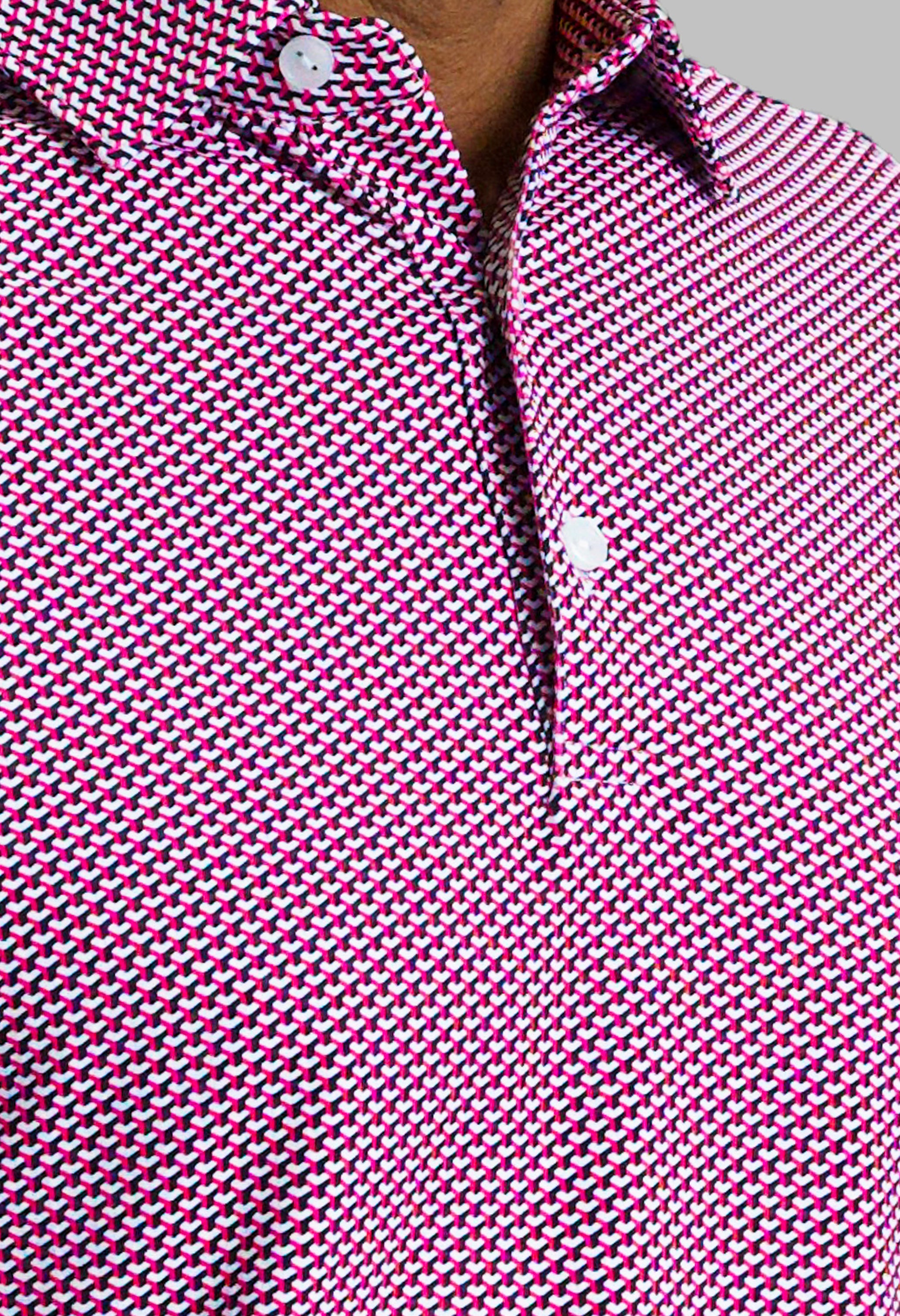 Cube Art Long Sleeve Polo