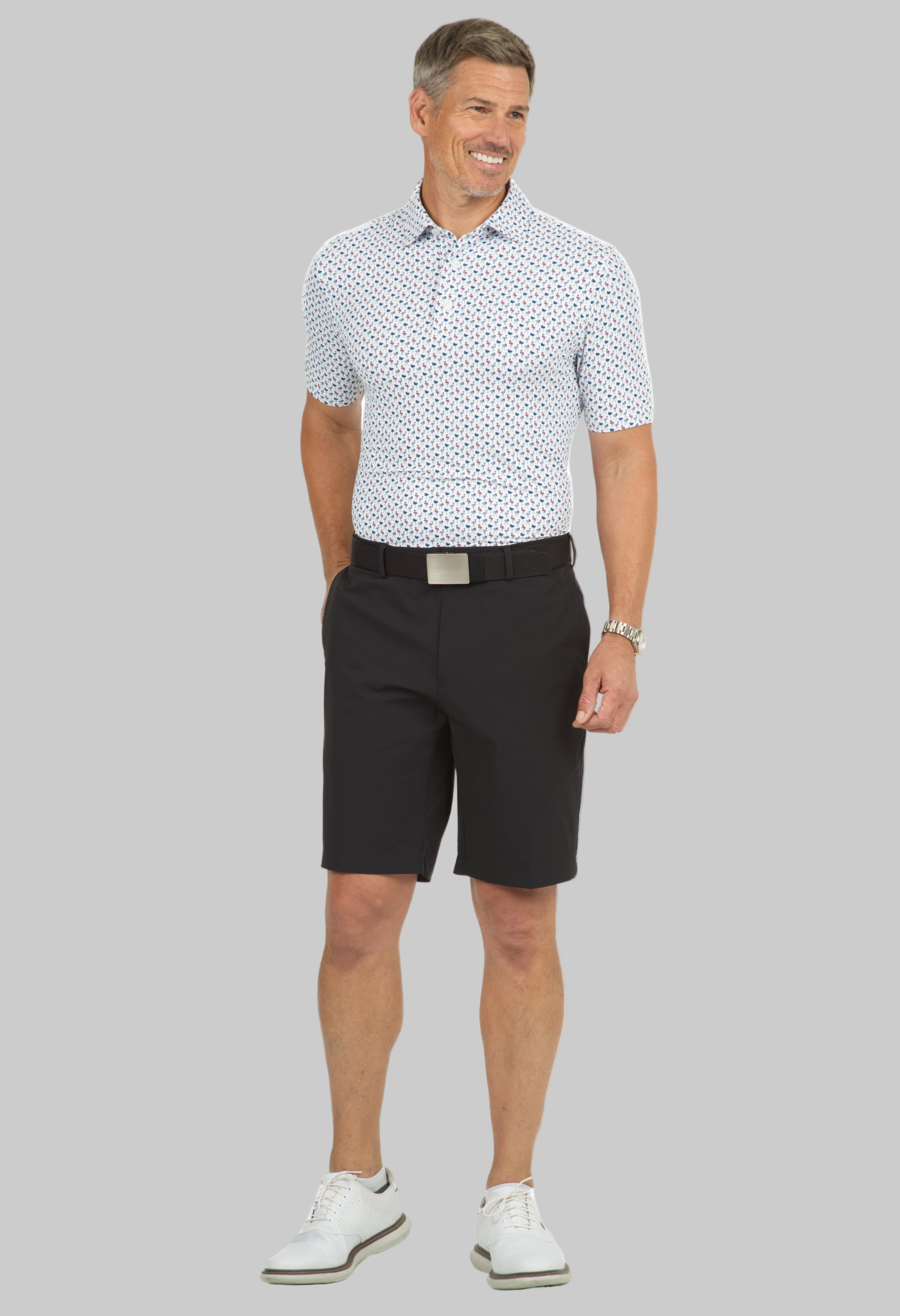 Flamingo's Print Short Sleeve Polo - 94146 (Modern Fit)