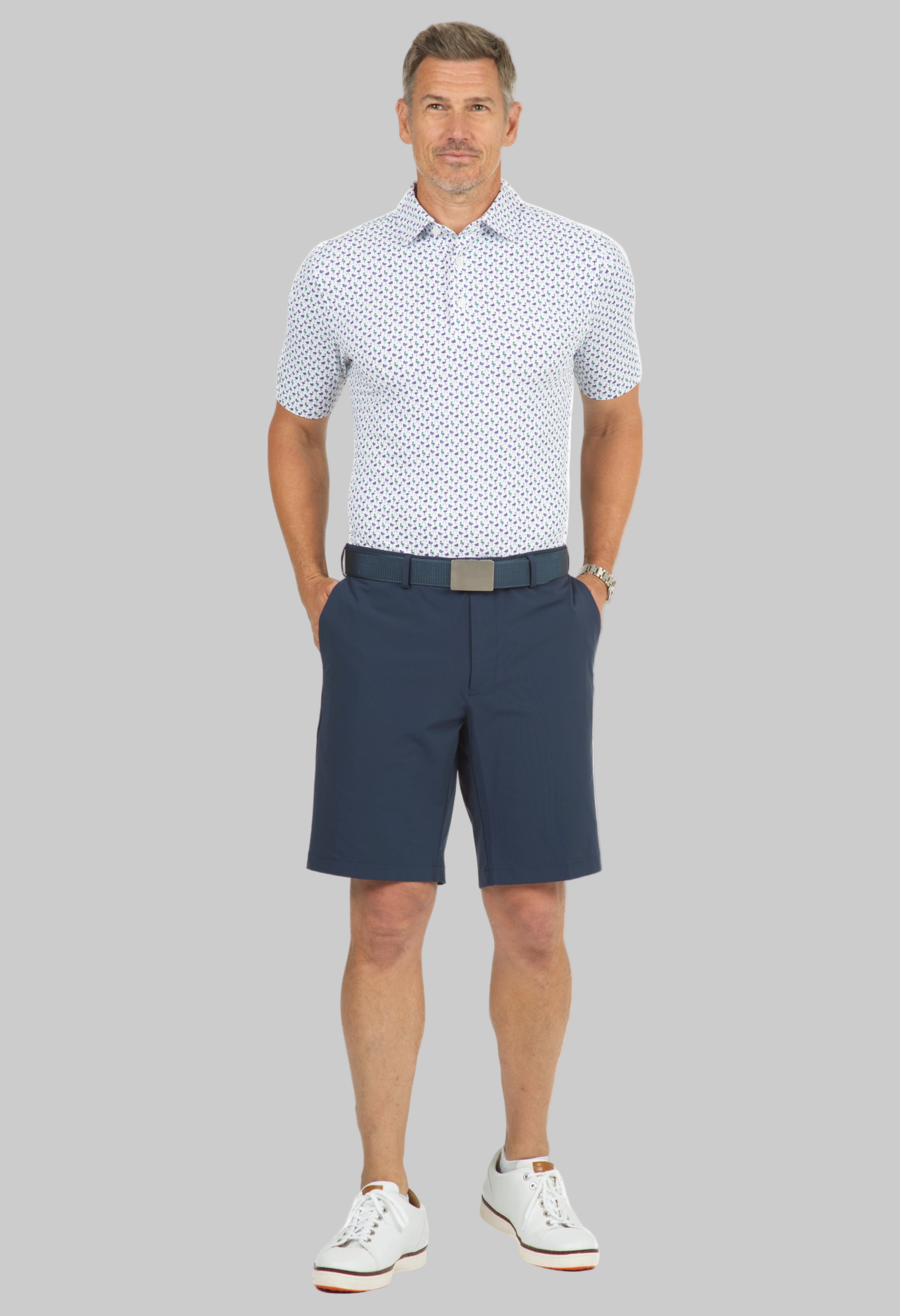 Flamingo's Print Short Sleeve Polo - 94146 (Modern Fit)