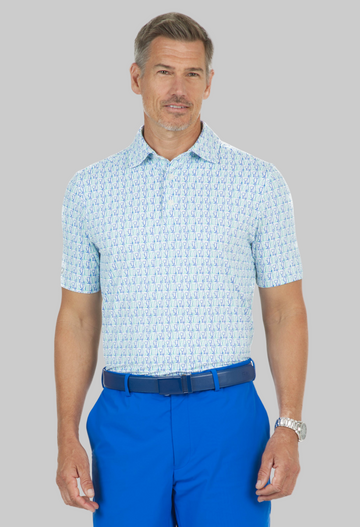 Happy Hour Print Short Sleeve Polo – 94152 (Modern Fit)