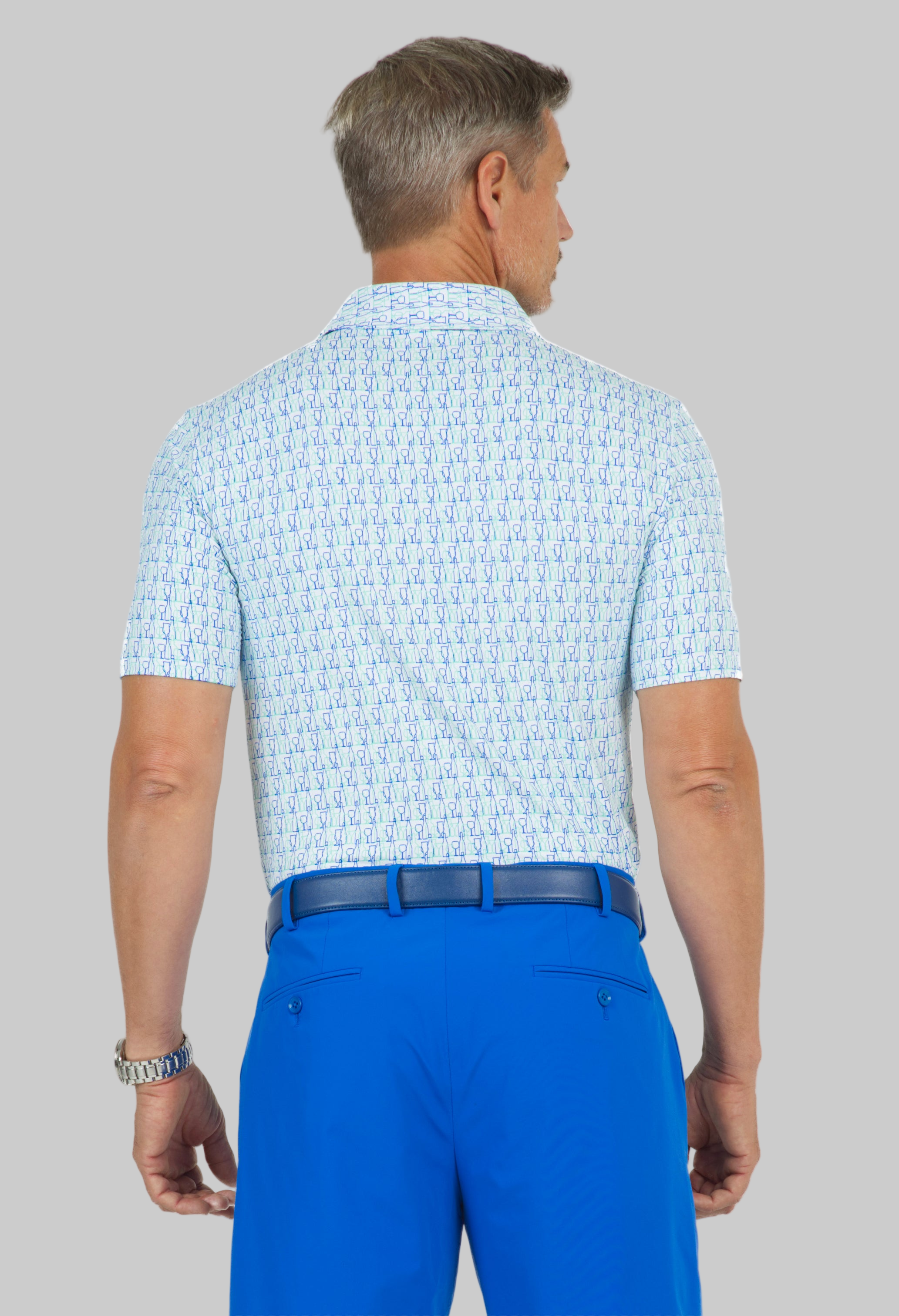 Happy Hour Print Short Sleeve Polo – 94152 (Modern Fit)