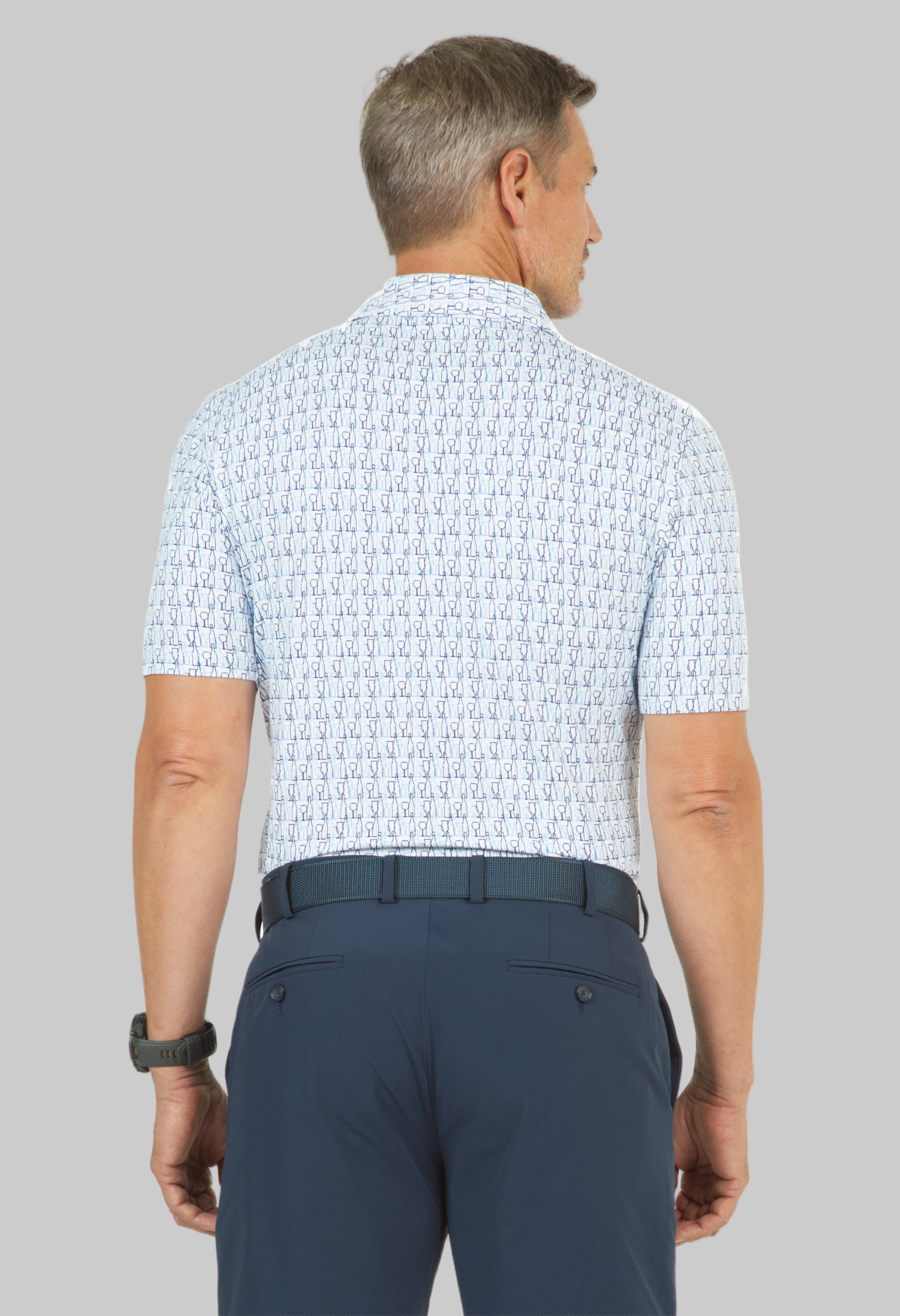 Happy Hour Print Short Sleeve Polo – 94152 (Modern Fit)