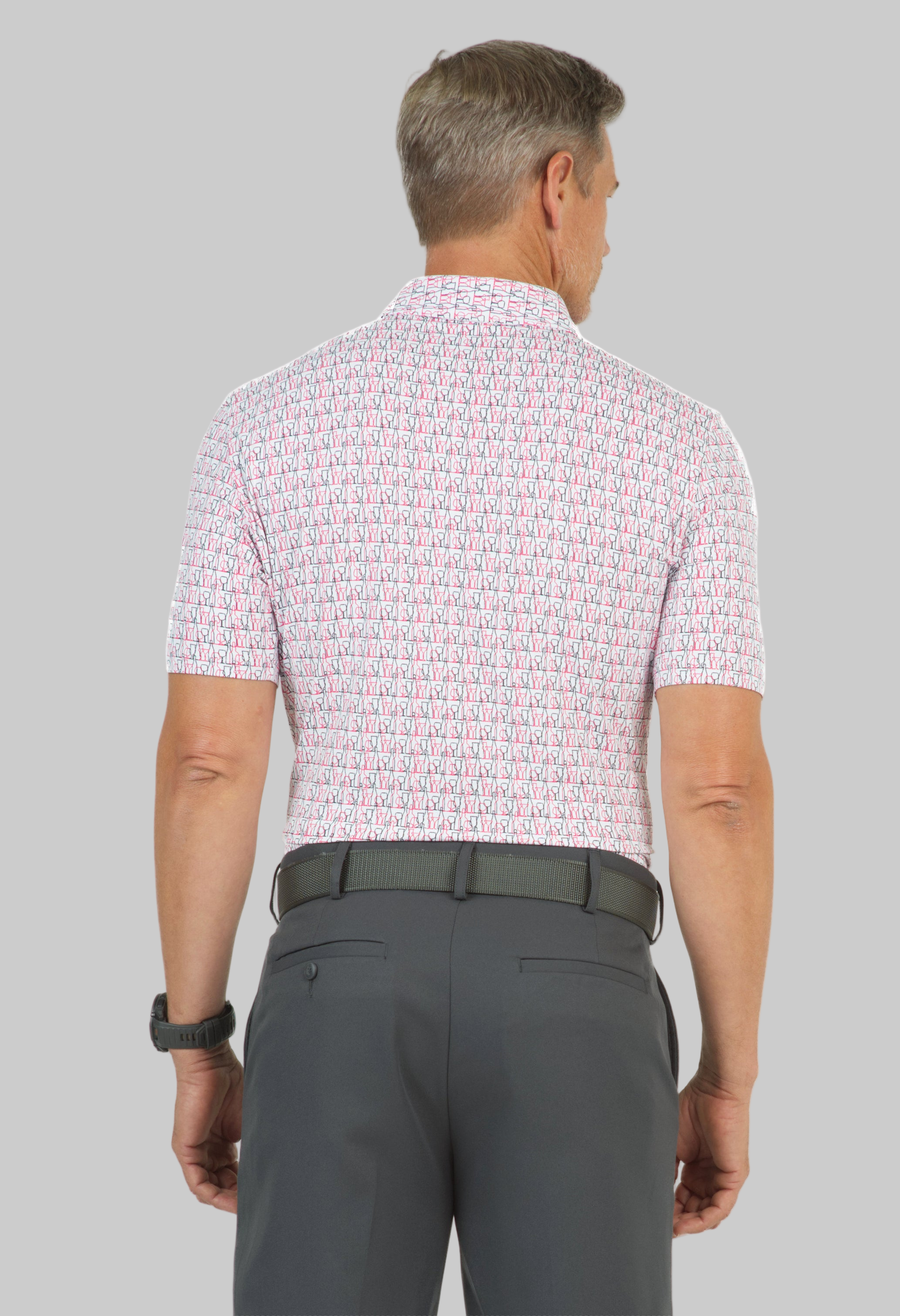Happy Hour Print Short Sleeve Polo – 94152 (Modern Fit)