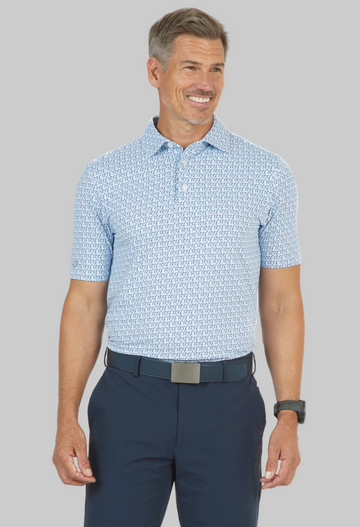 Petals Print Short Sleeve Polo – 94155 (Modern Fit)