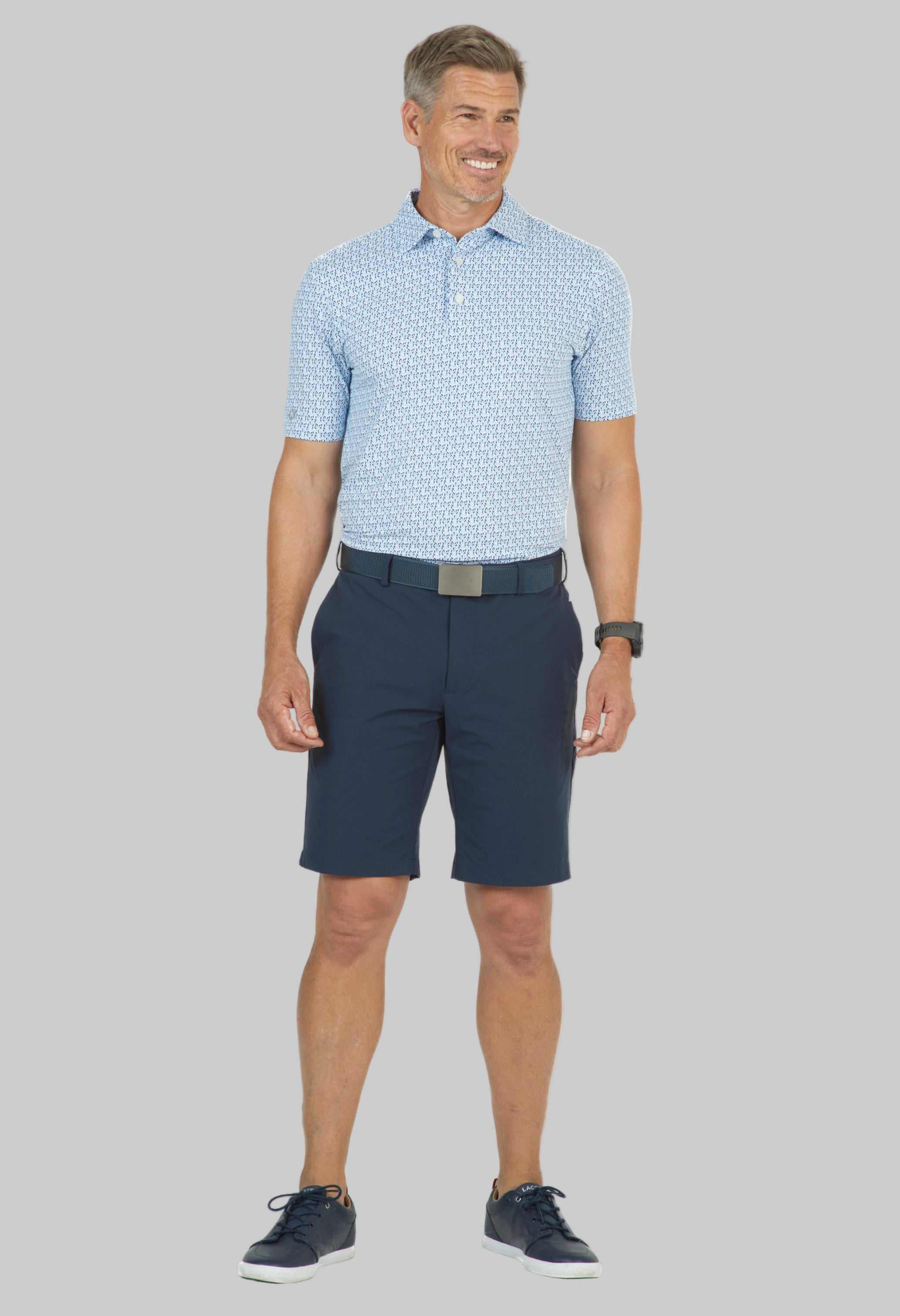 Petals Print Short Sleeve Polo – 94155 (Modern Fit)