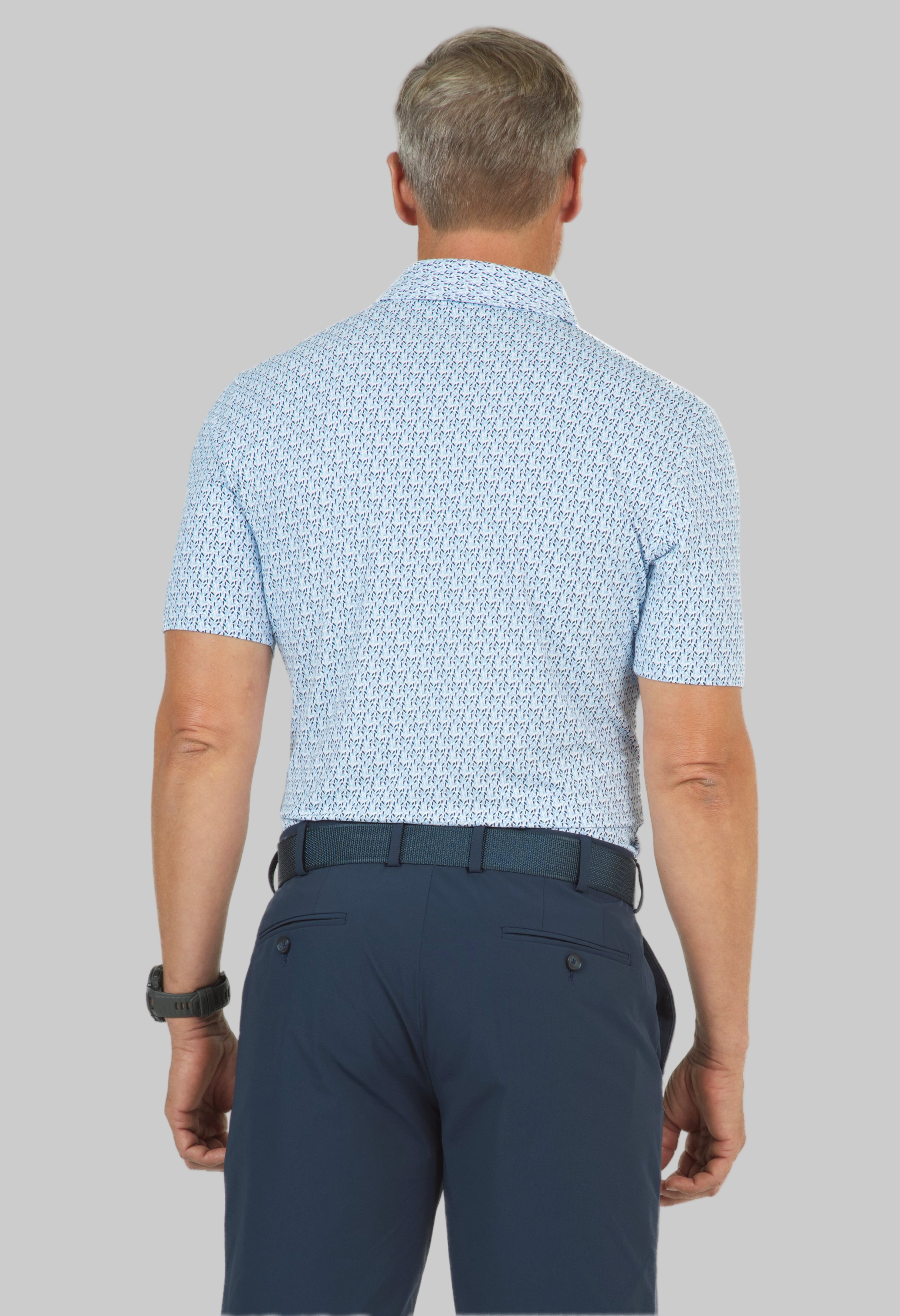 Petals Print Short Sleeve Polo – 94155 (Modern Fit)