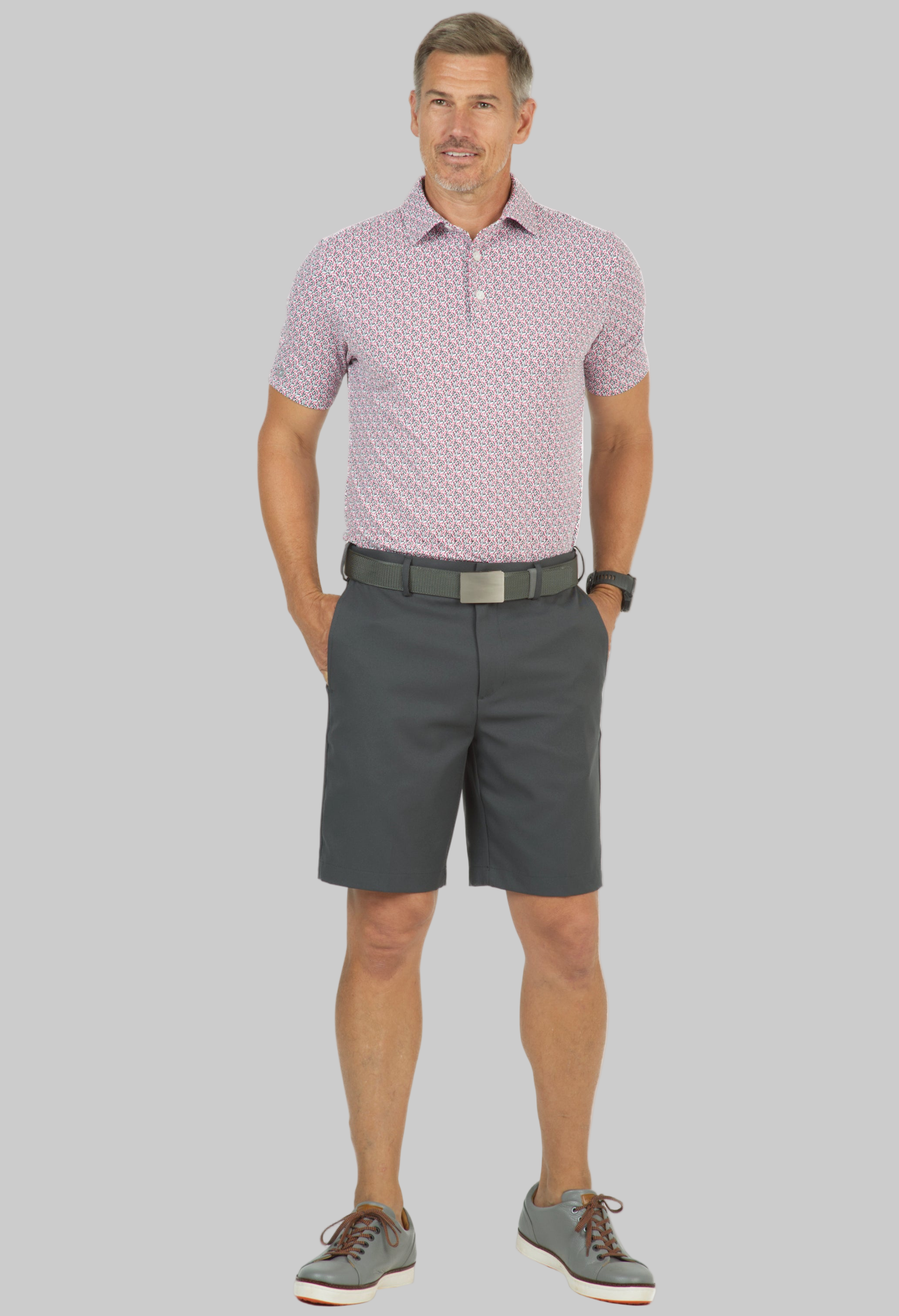 Petals Print Short Sleeve Polo – 94155 (Modern Fit)