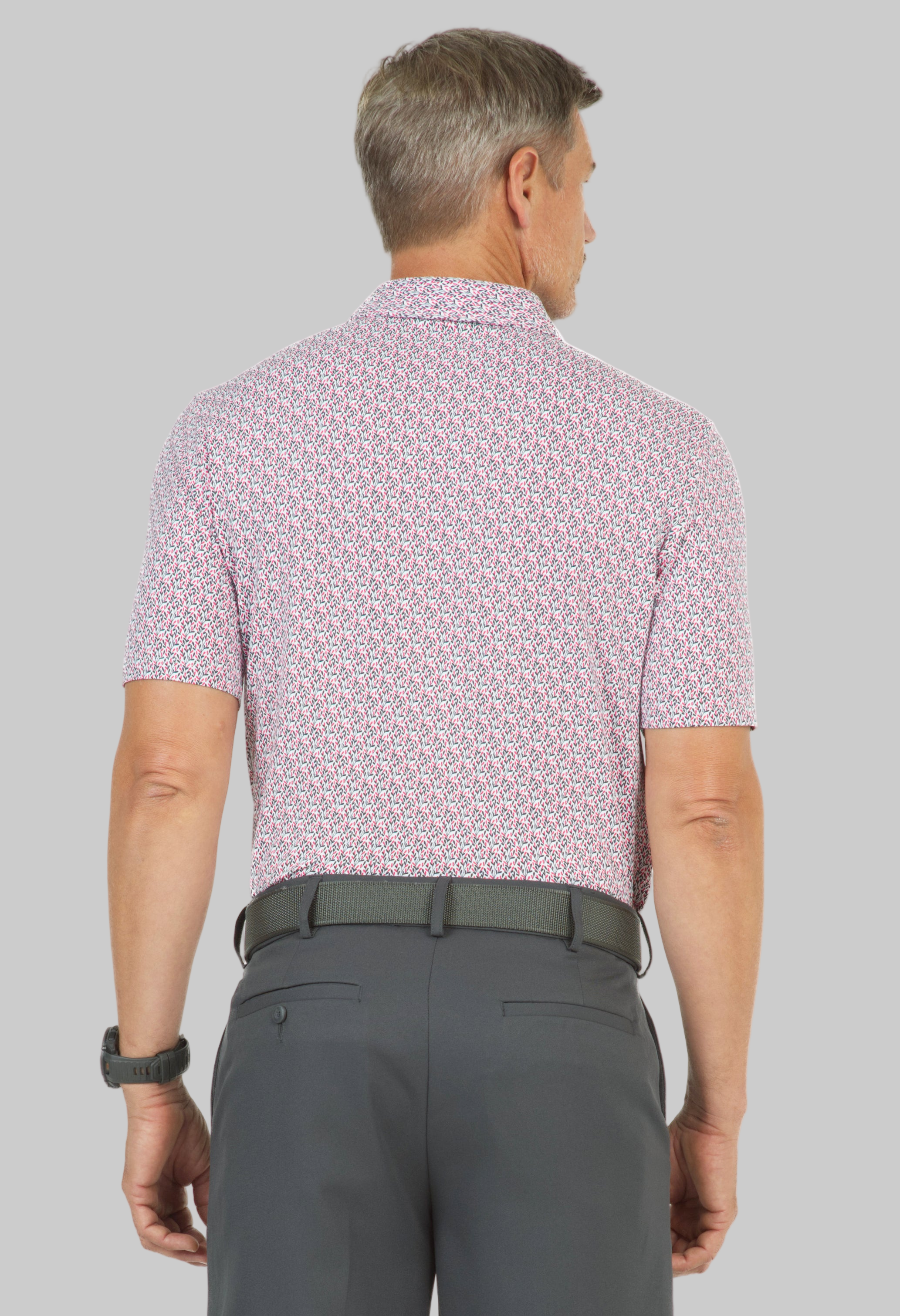 Petals Print Short Sleeve Polo – 94155 (Modern Fit)