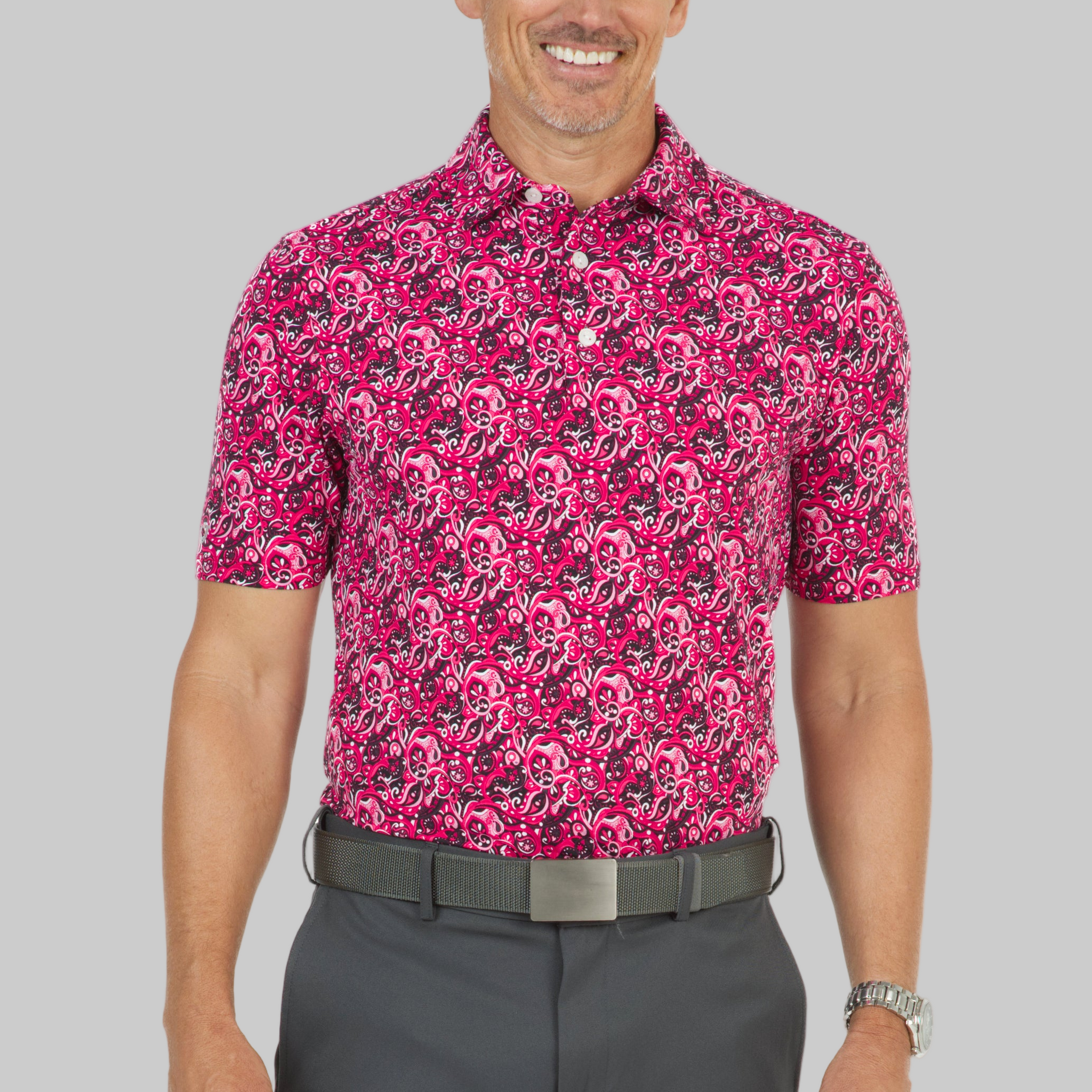 Austin Print Short Sleeve Polo – 94156 (Modern Fit)