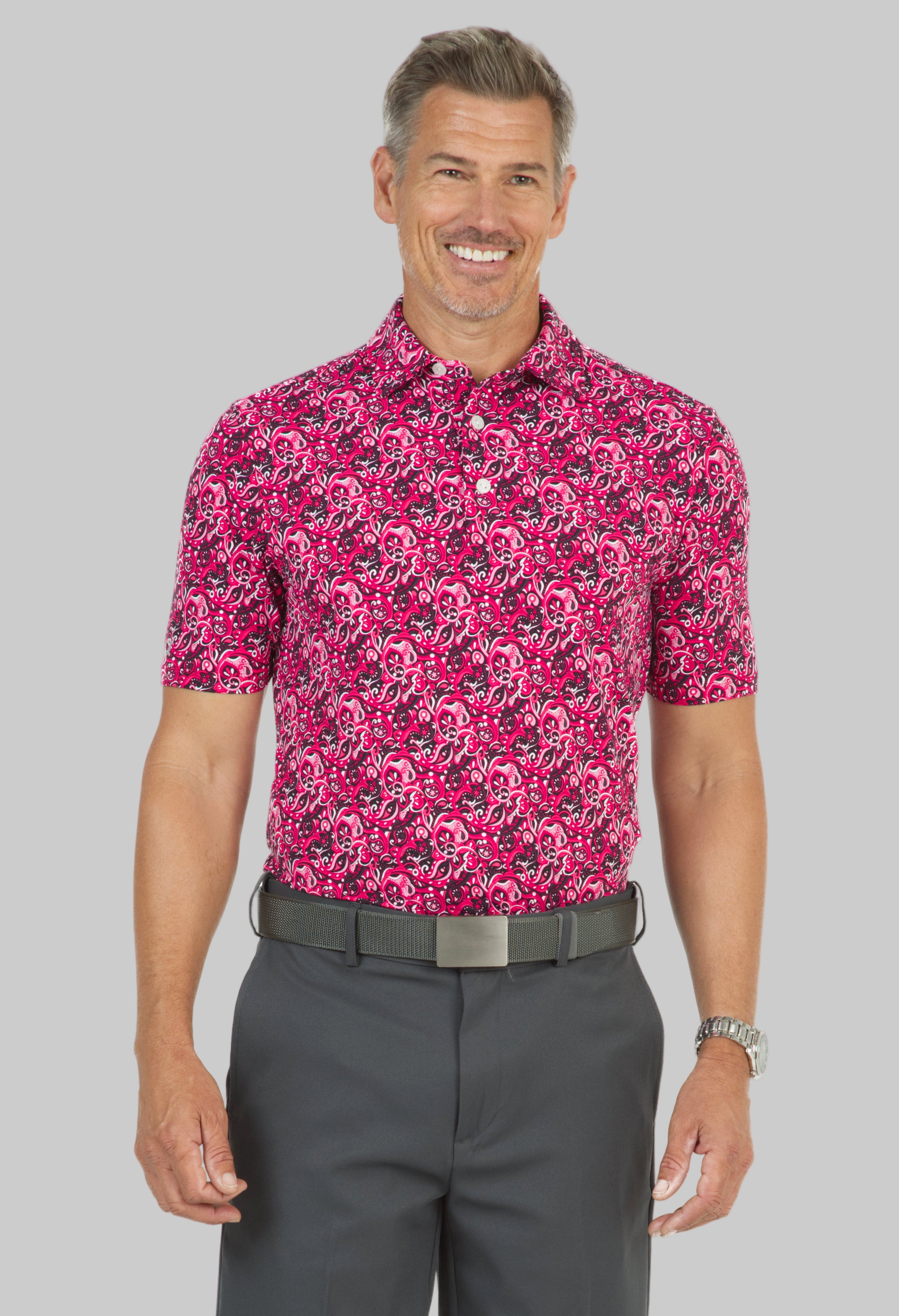 Austin Print Short Sleeve Polo – 94156 (Modern Fit)