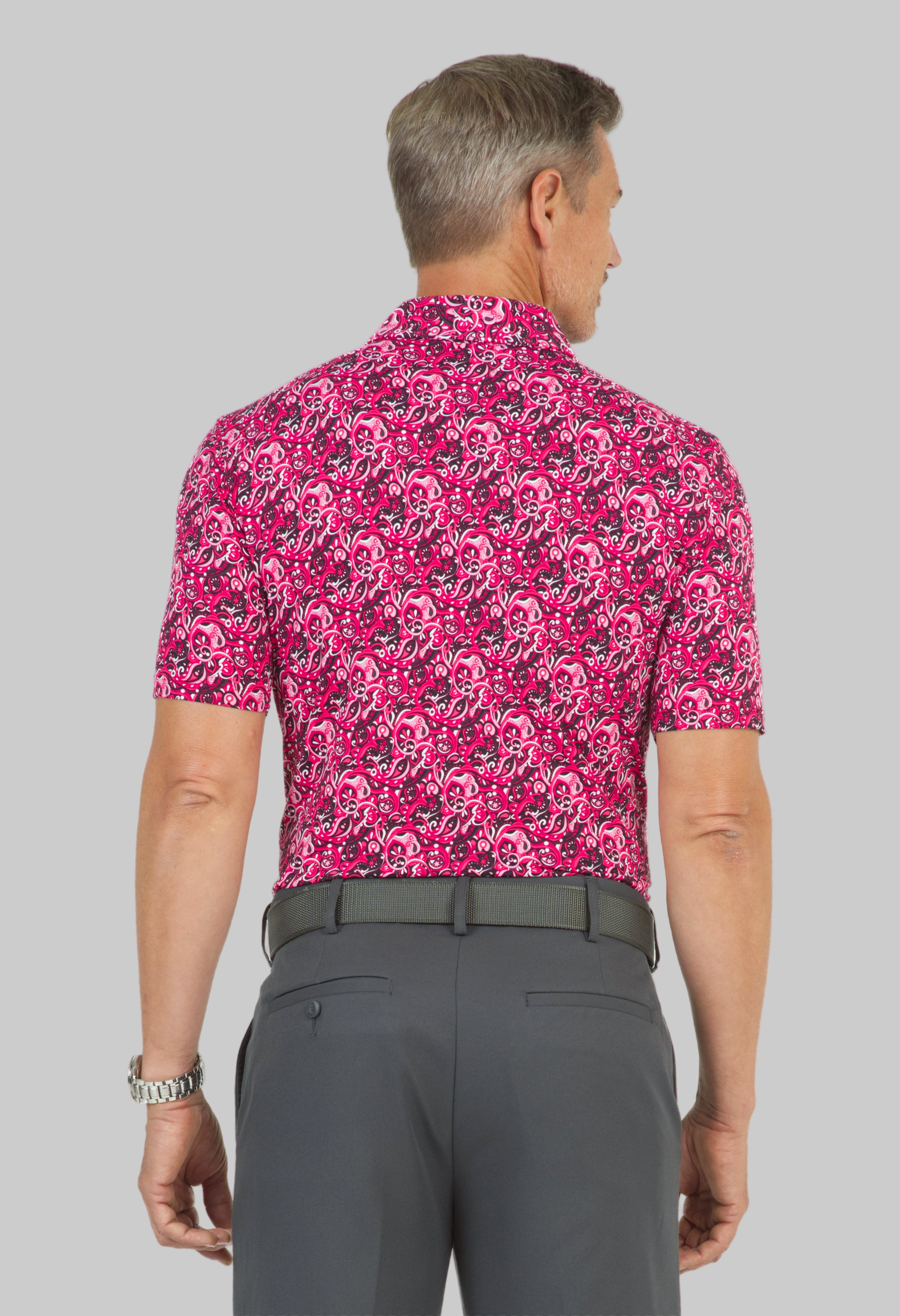 Austin Print Short Sleeve Polo – 94156 (Modern Fit)