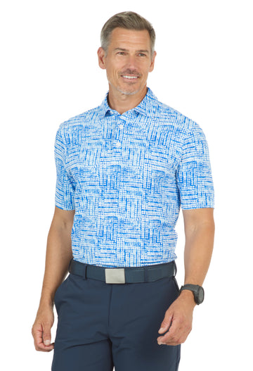 Cary Print Short Sleeve Polo – 94157 (Modern Fit)