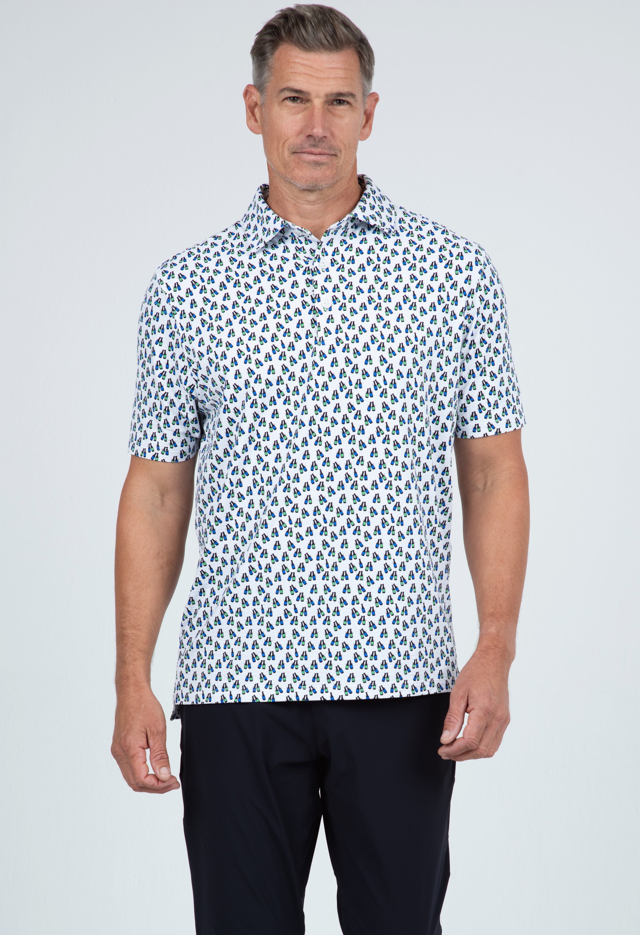 Cheers Print Short Sleeve Polo – 94161 (Modern Fit)