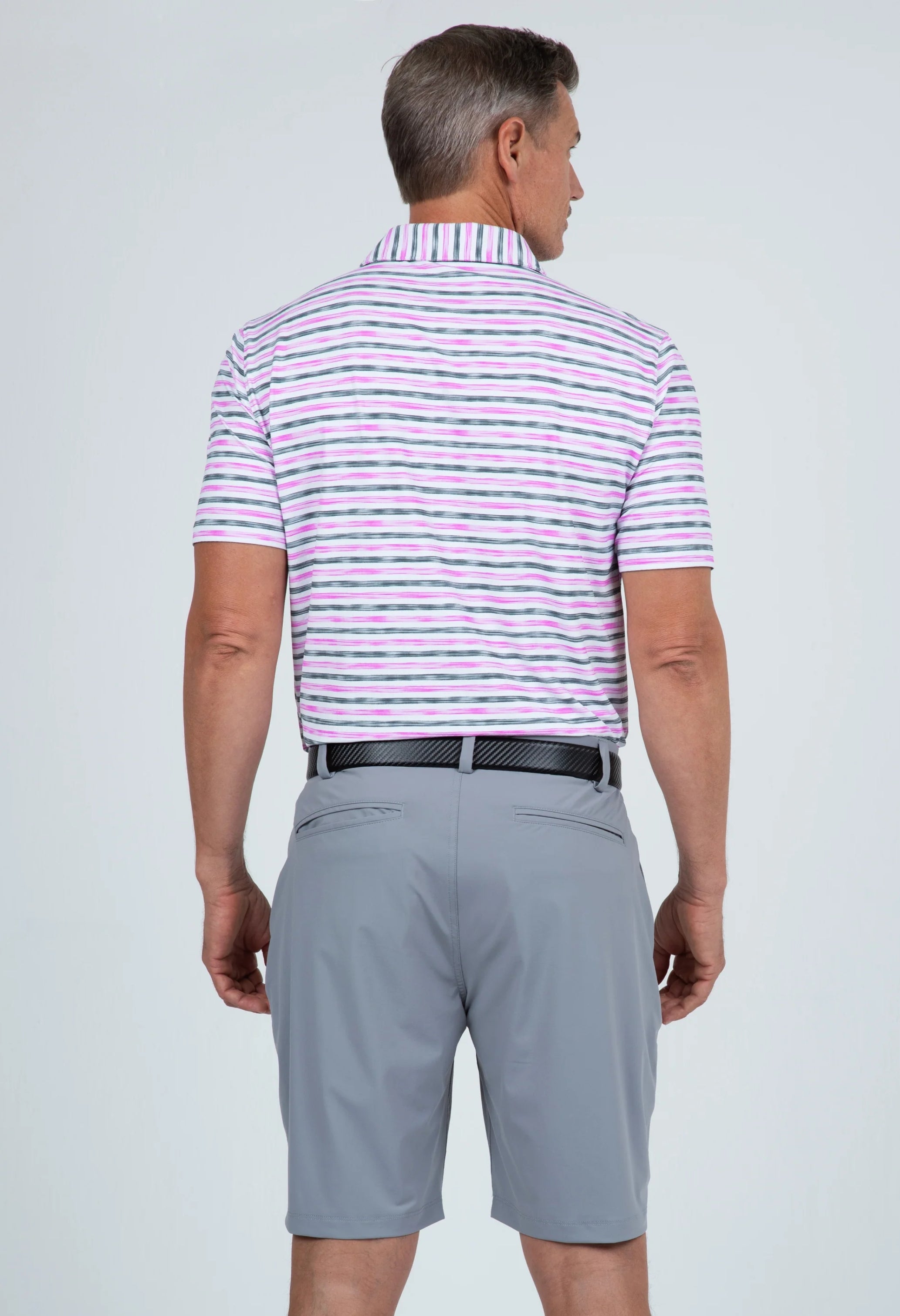 Landon Print Short Sleeve Polo (Modern Fit)